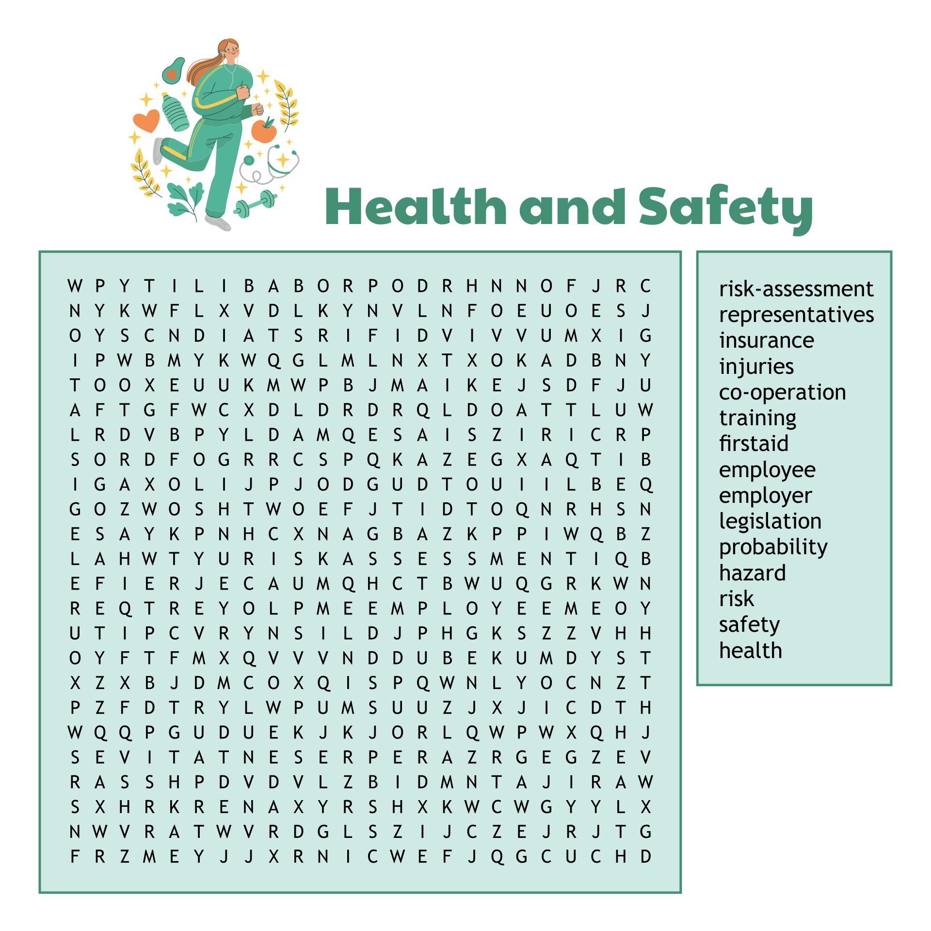 10 Best Wellness Word Search Puzzle Printable
