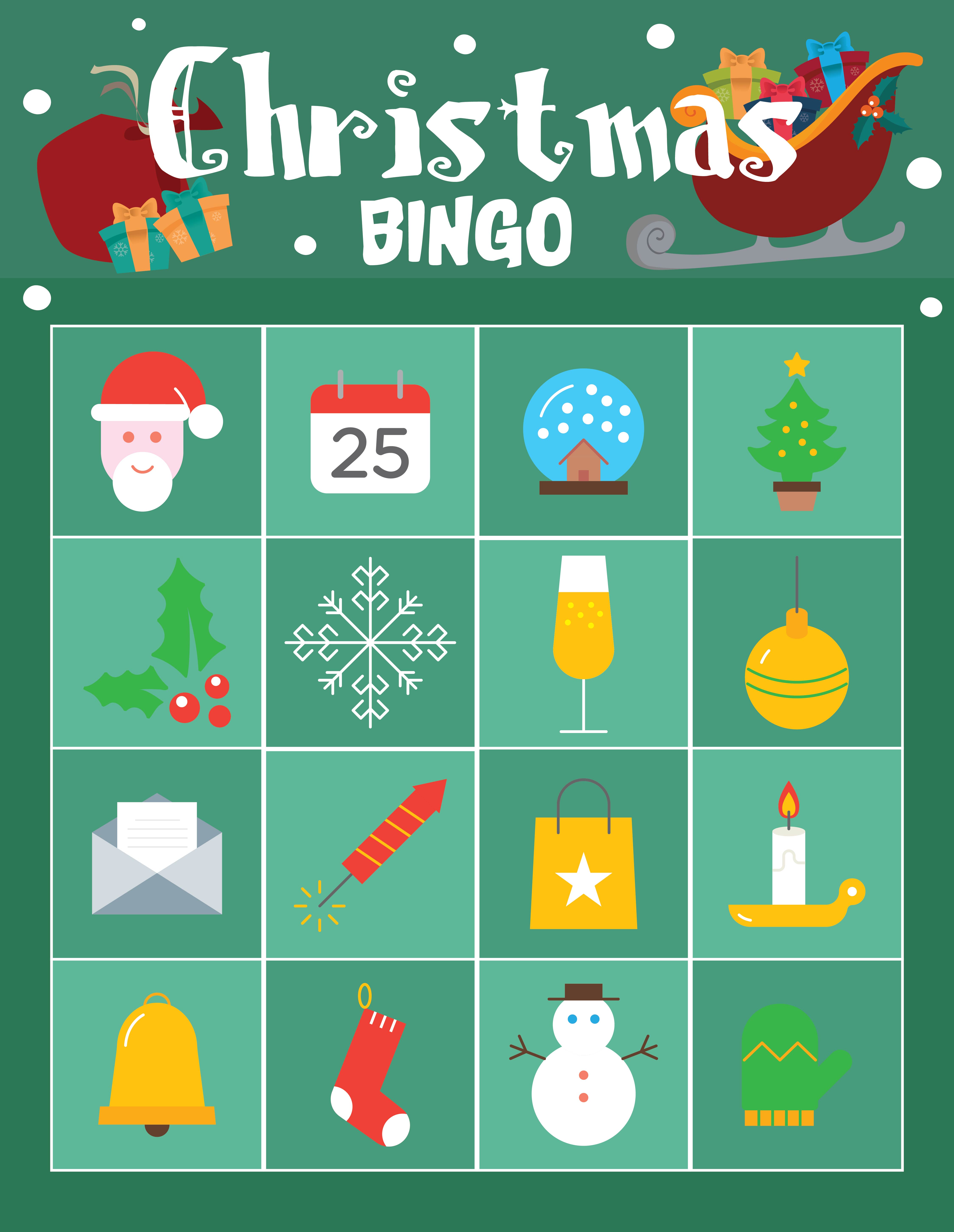 Kids Christmas Bingo Printable