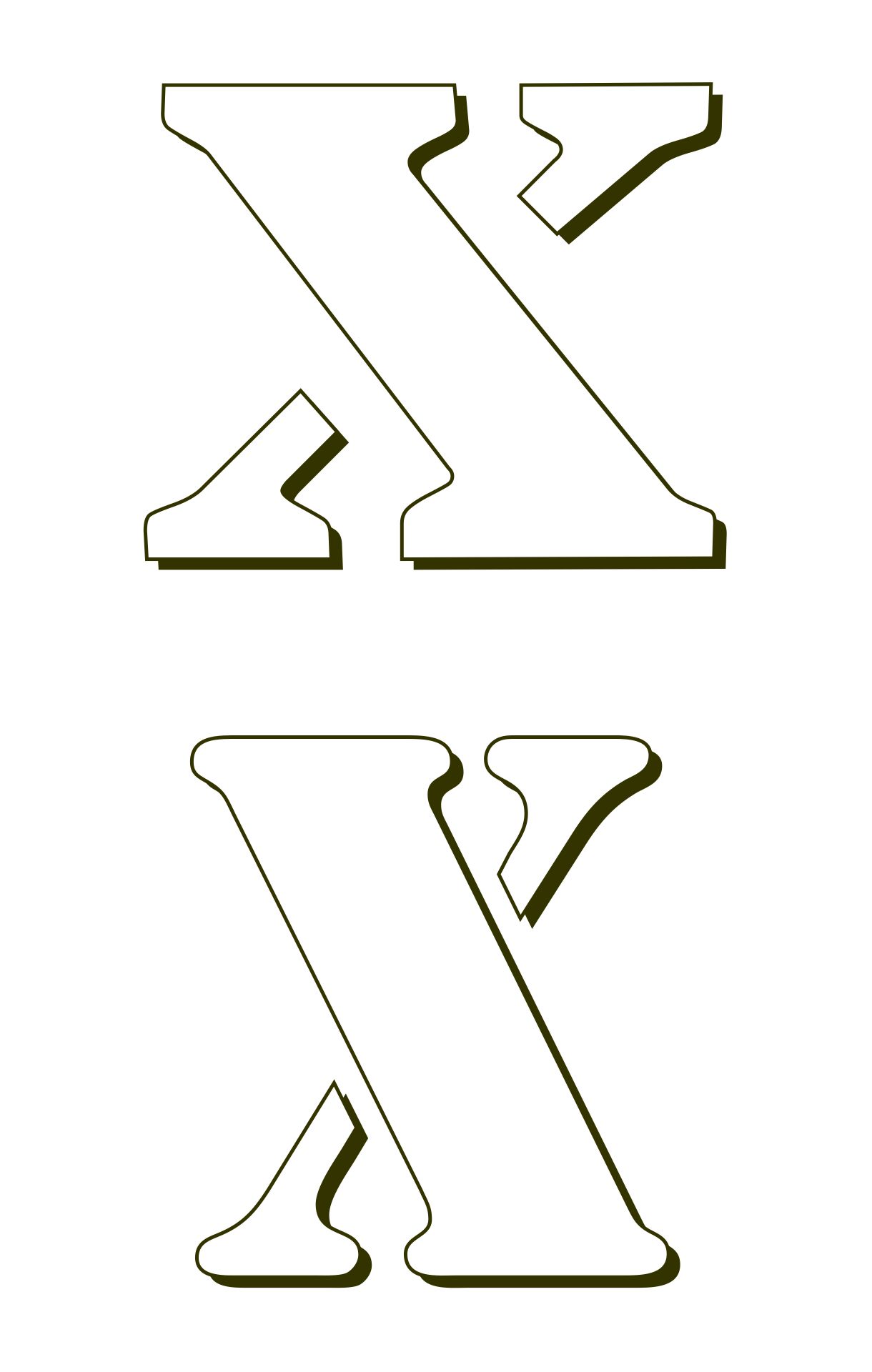 Letter X Template to Print