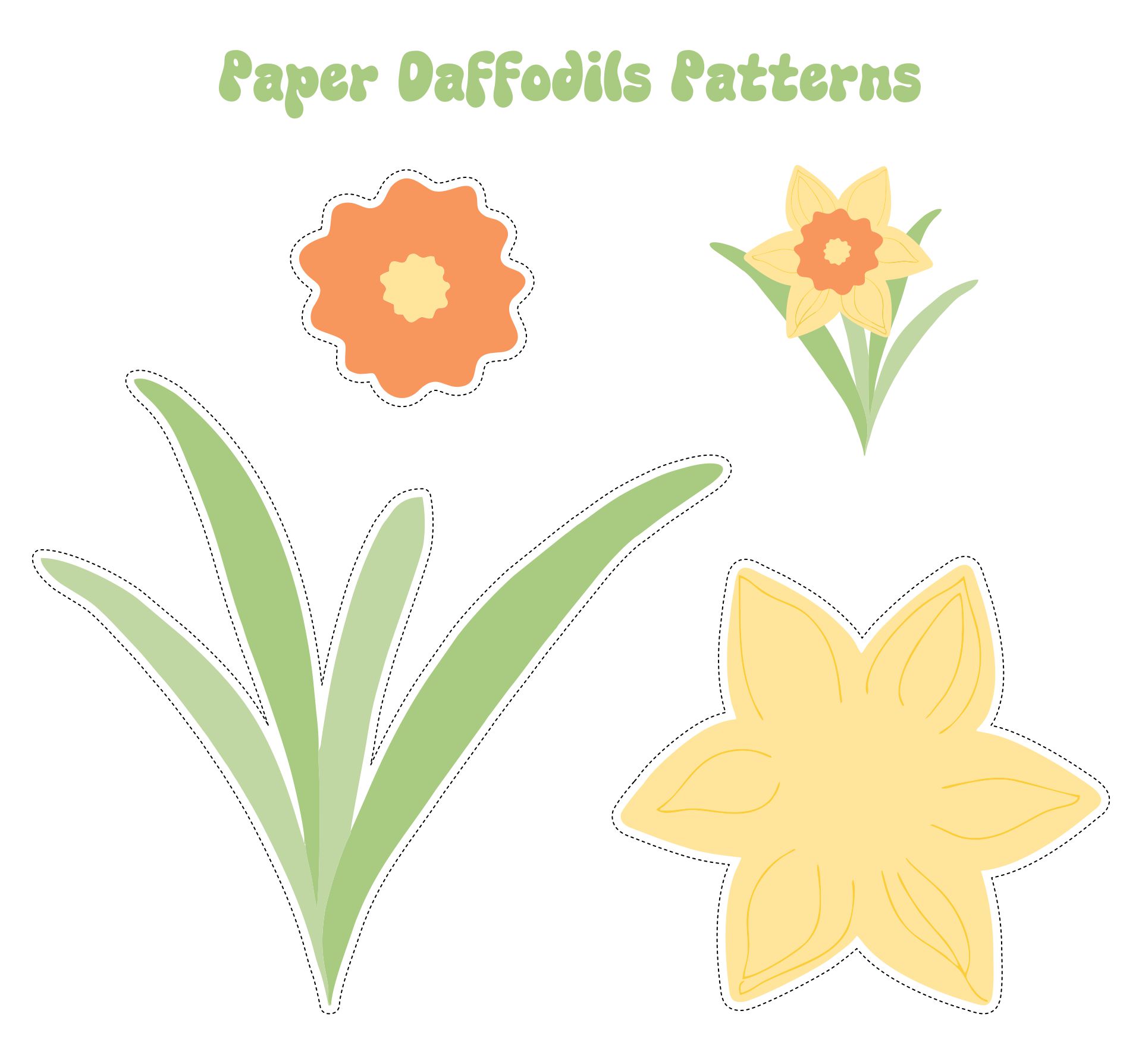Paper Daffodils Patterns