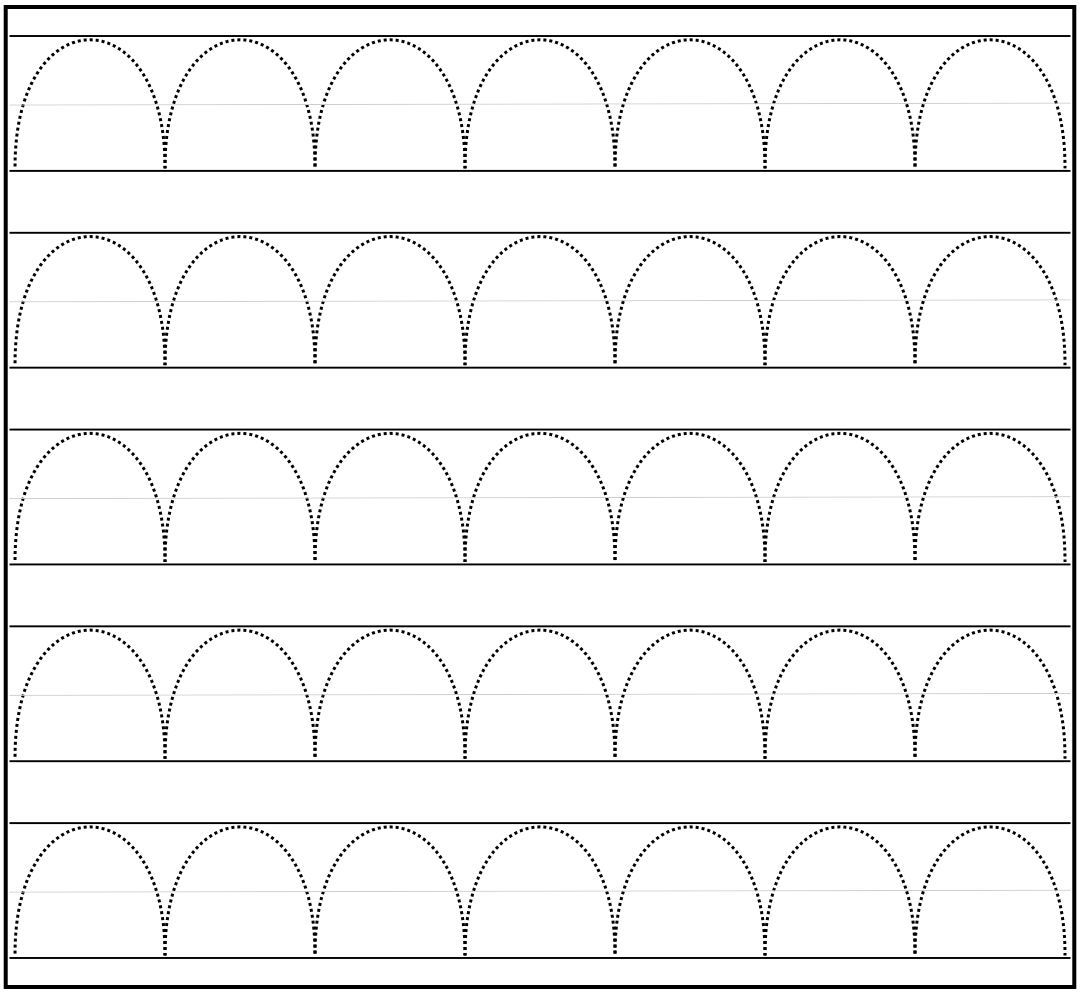 Printable Tracing Lines