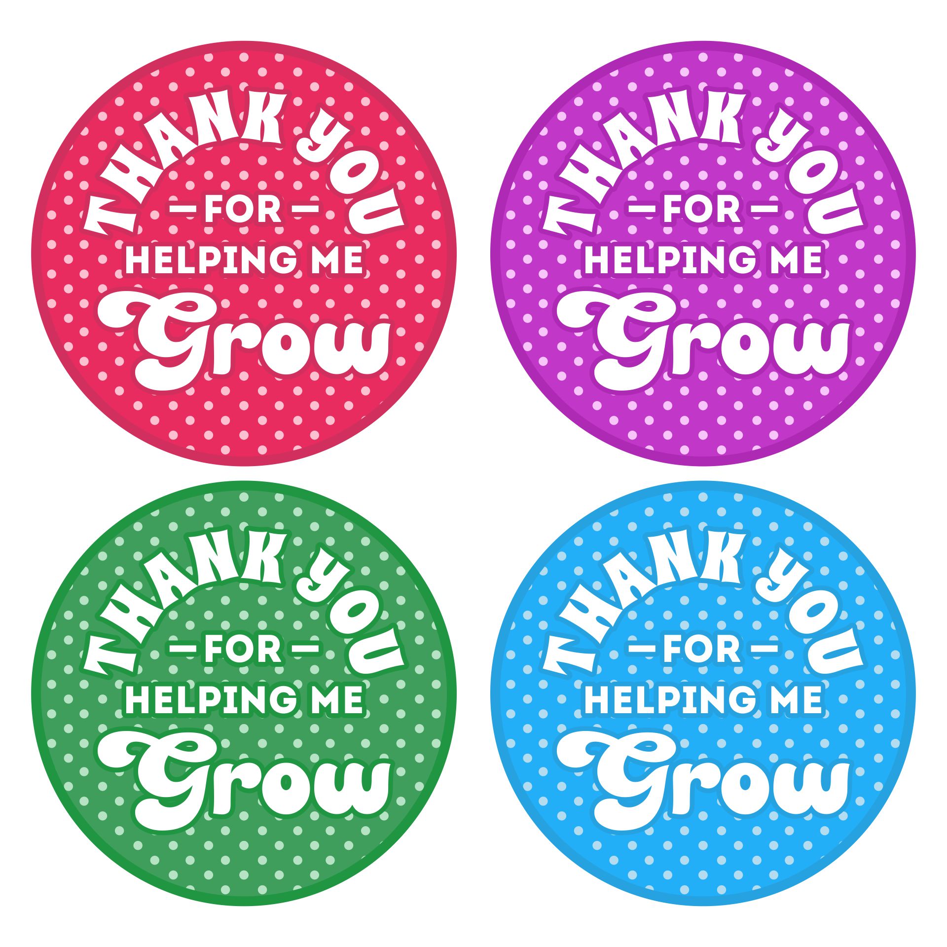 Thanks for Helping Me Grow Printable