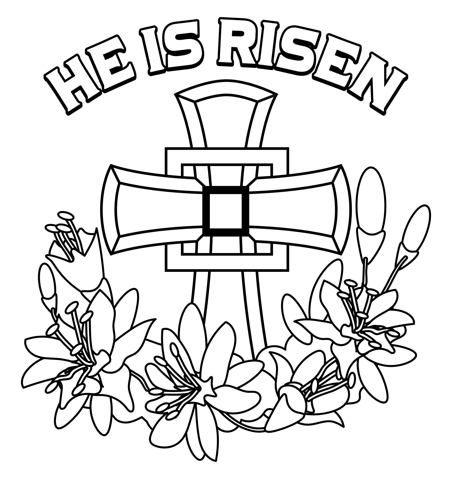 Christian Easter Printable Coloring Pages