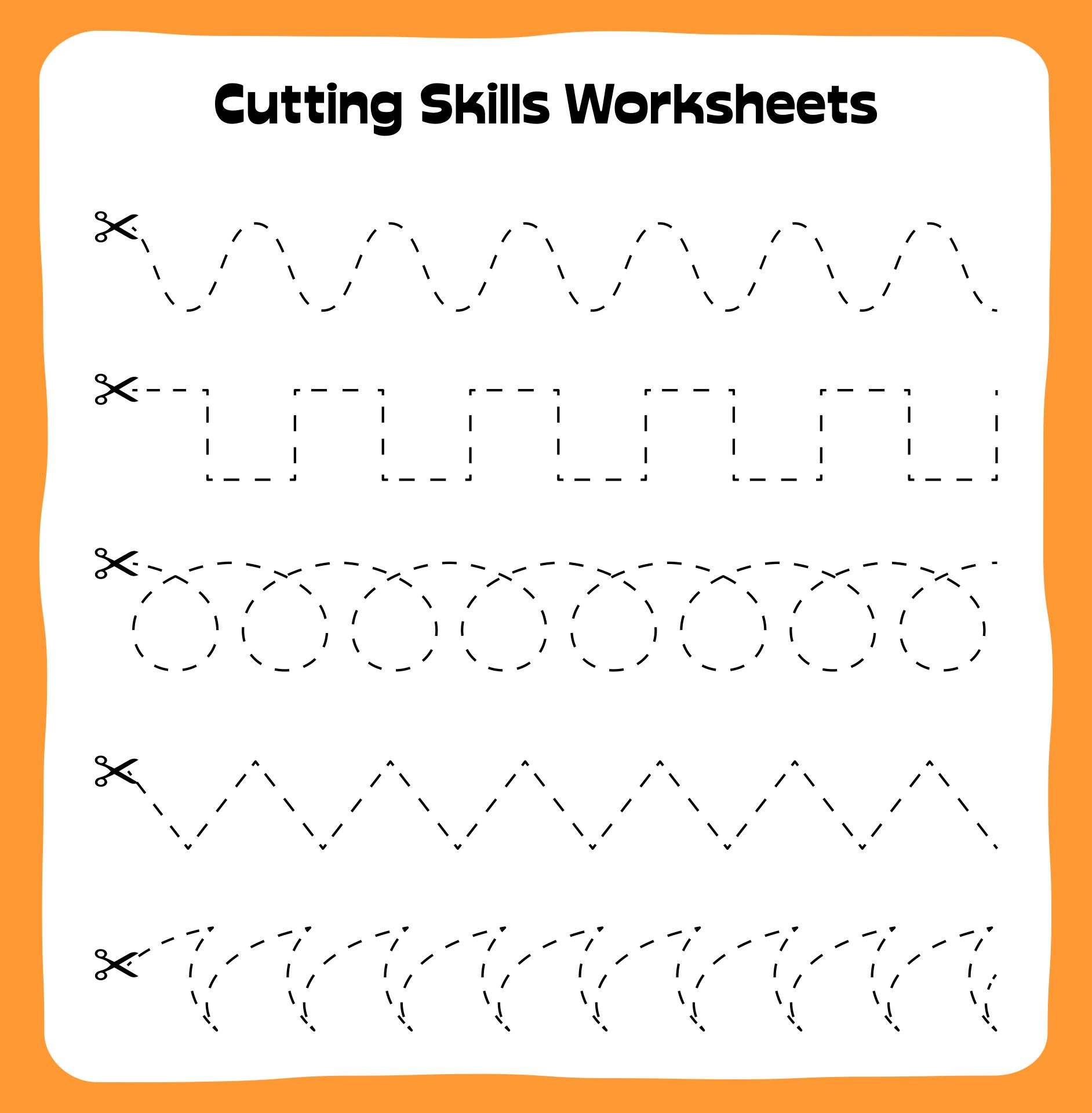 Cutting Skills Worksheets