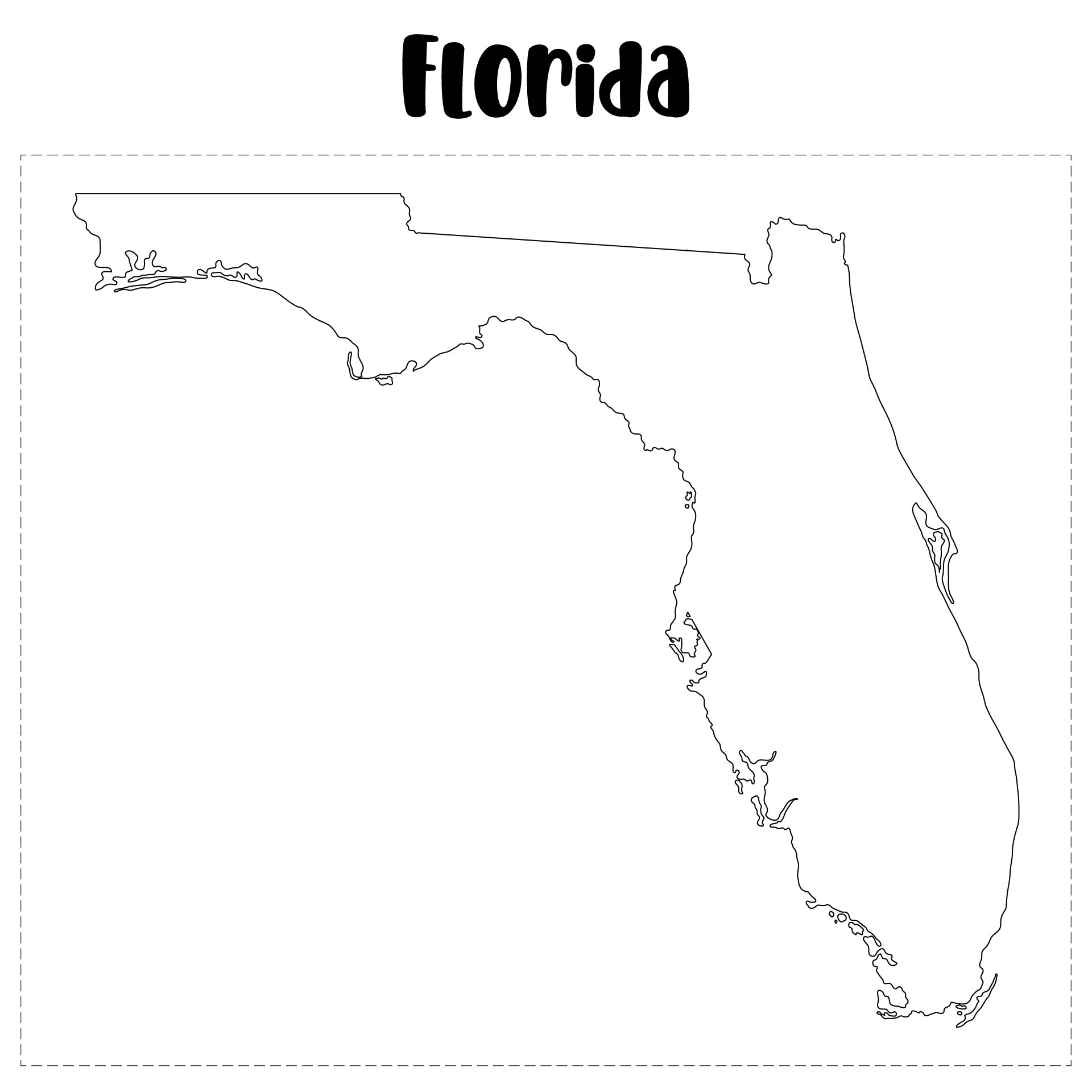 10 Best Florida State Map Printable PDF For Free At Printablee