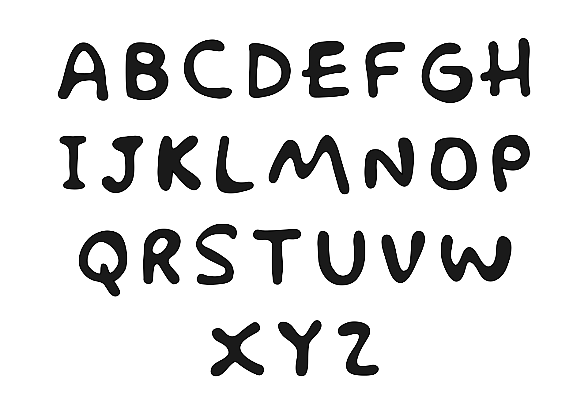Alphabet Stencil Letters Template - 10 Free PDF Printables | Printablee