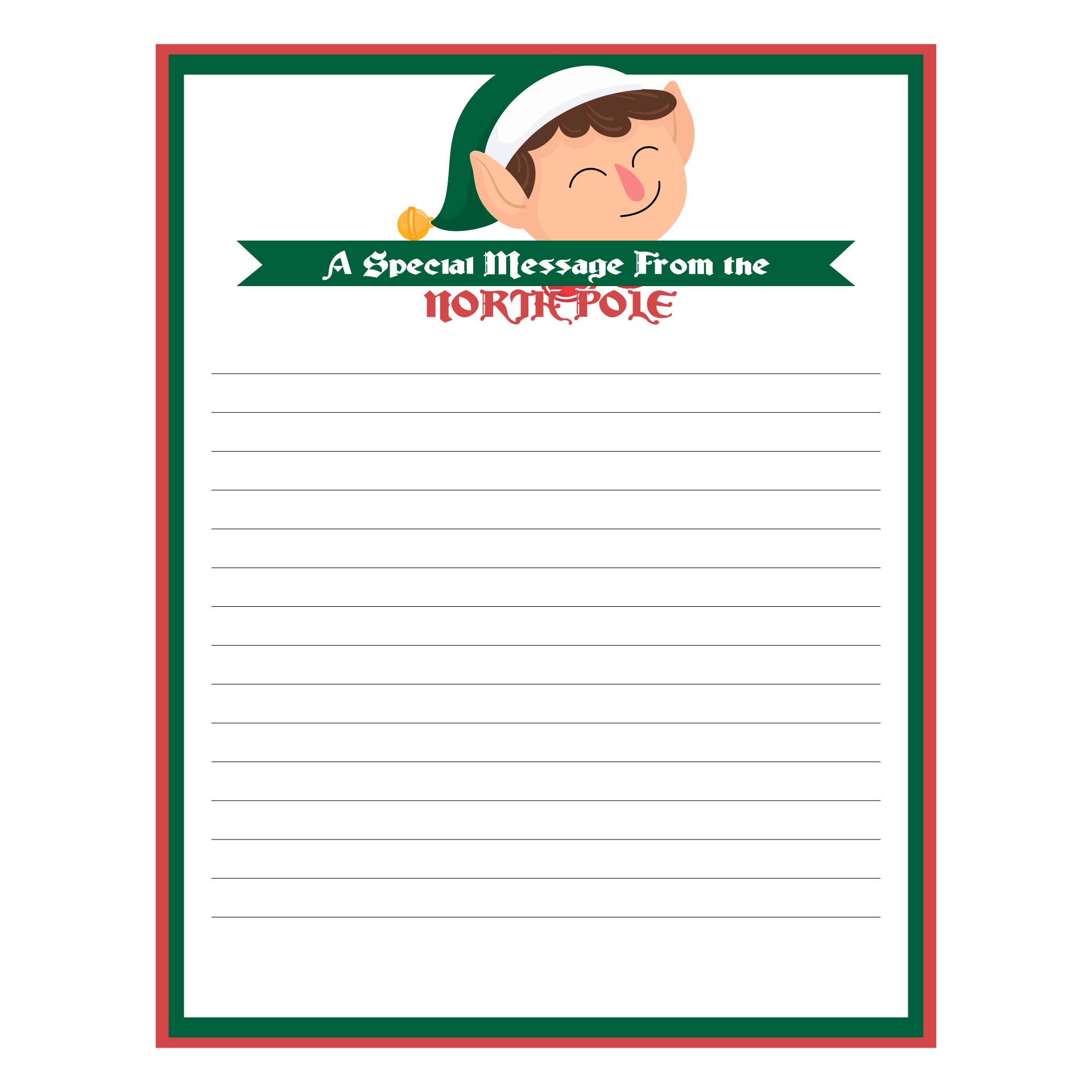 15 Best Elf On The Shelf Free Printable Christmas Paper Borders 