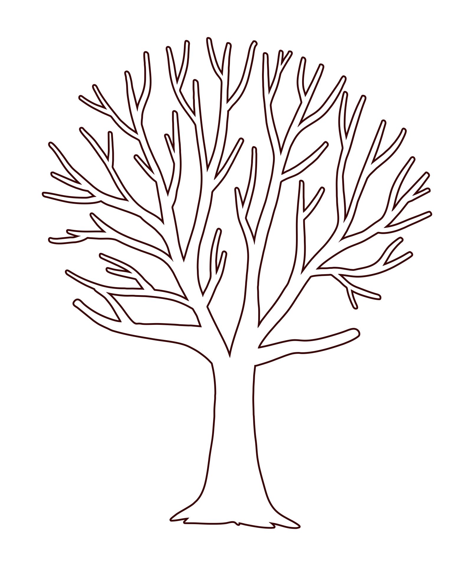 10 Best Fall Printable Tree Templates Printablee