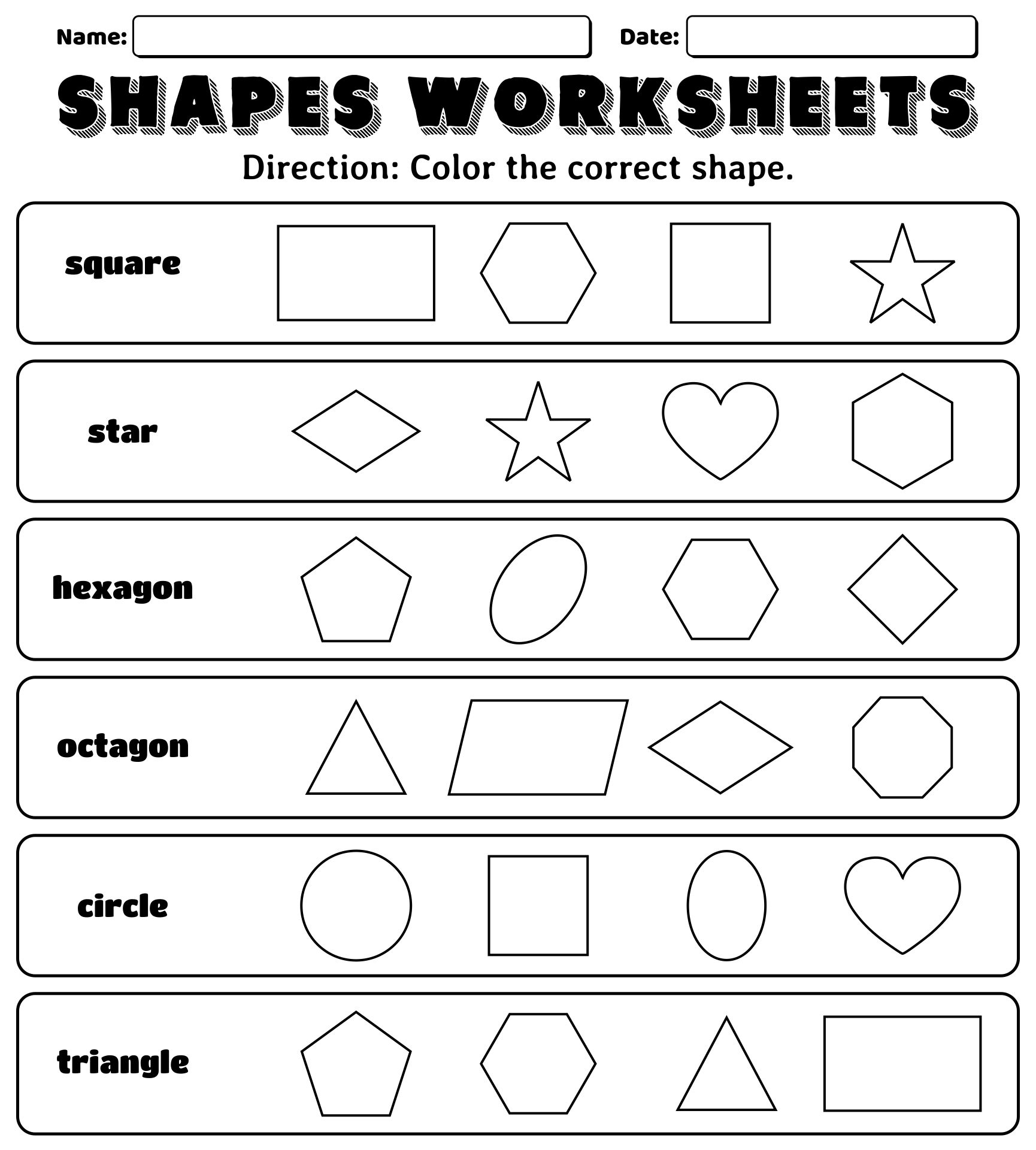 Preschool Shapes 10 Free PDF Printables Printablee Preschool Shapes 10 Free PDF Printables Printablee