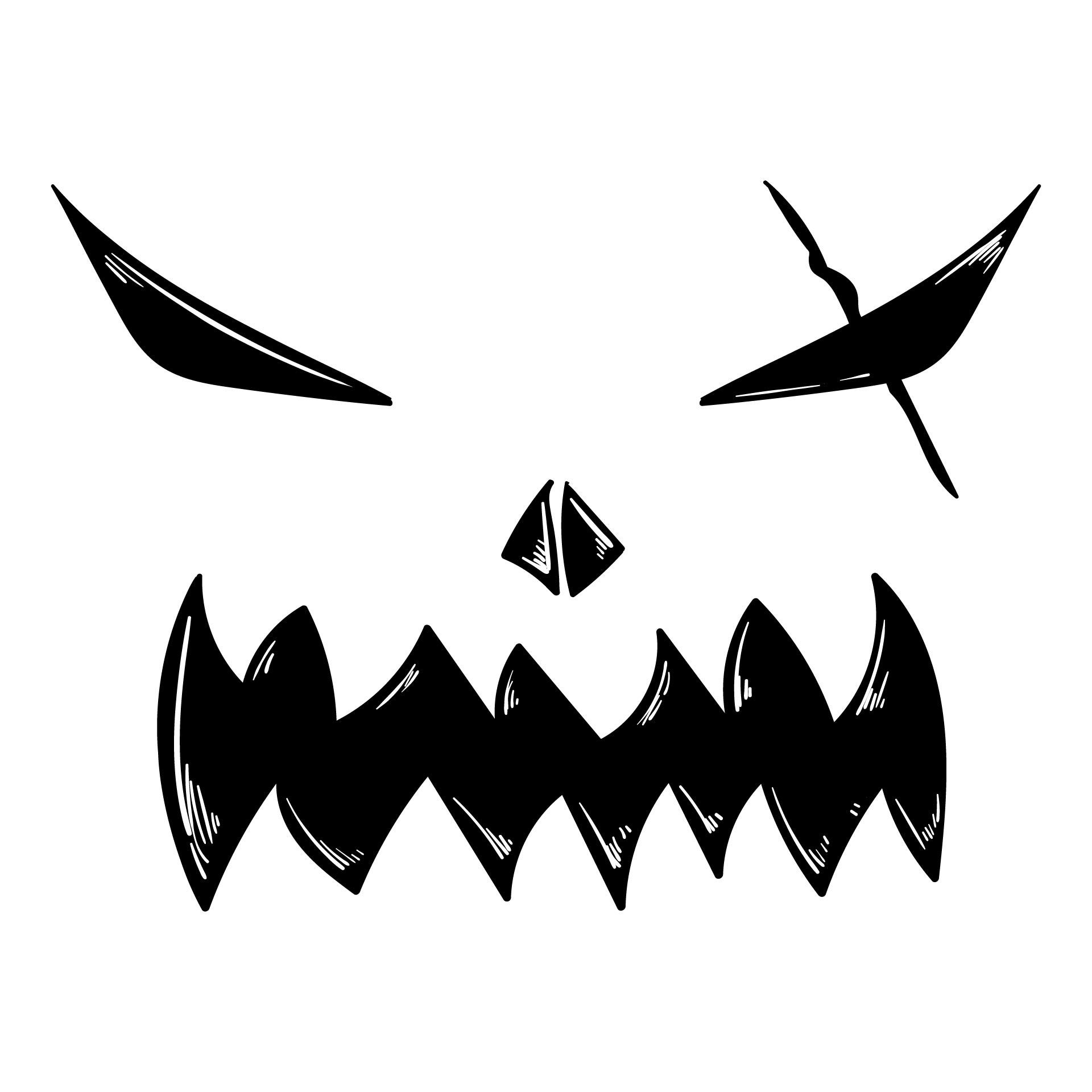 Printable Scary Pumpkin Carving Stencils