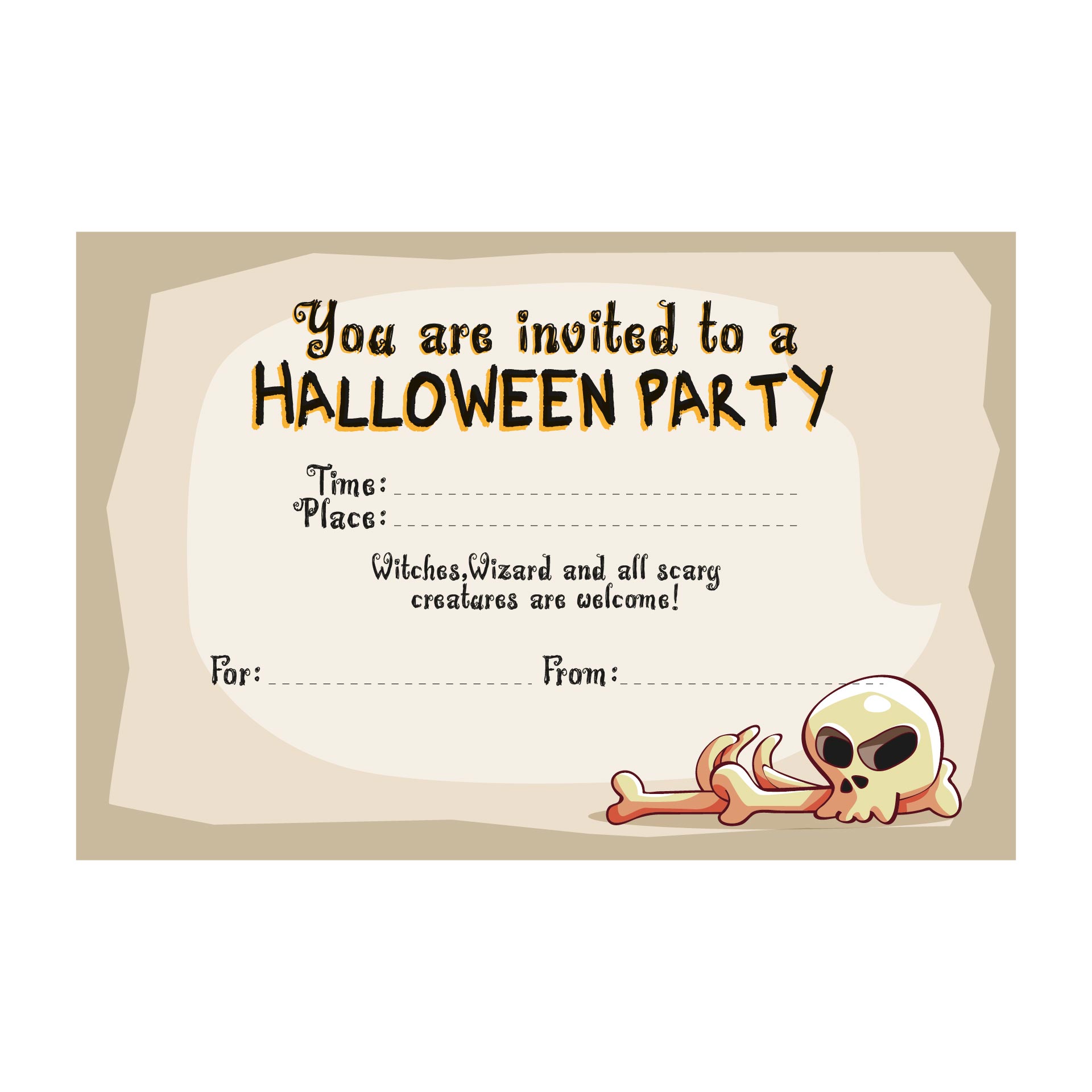 Halloween Party Invitation Free