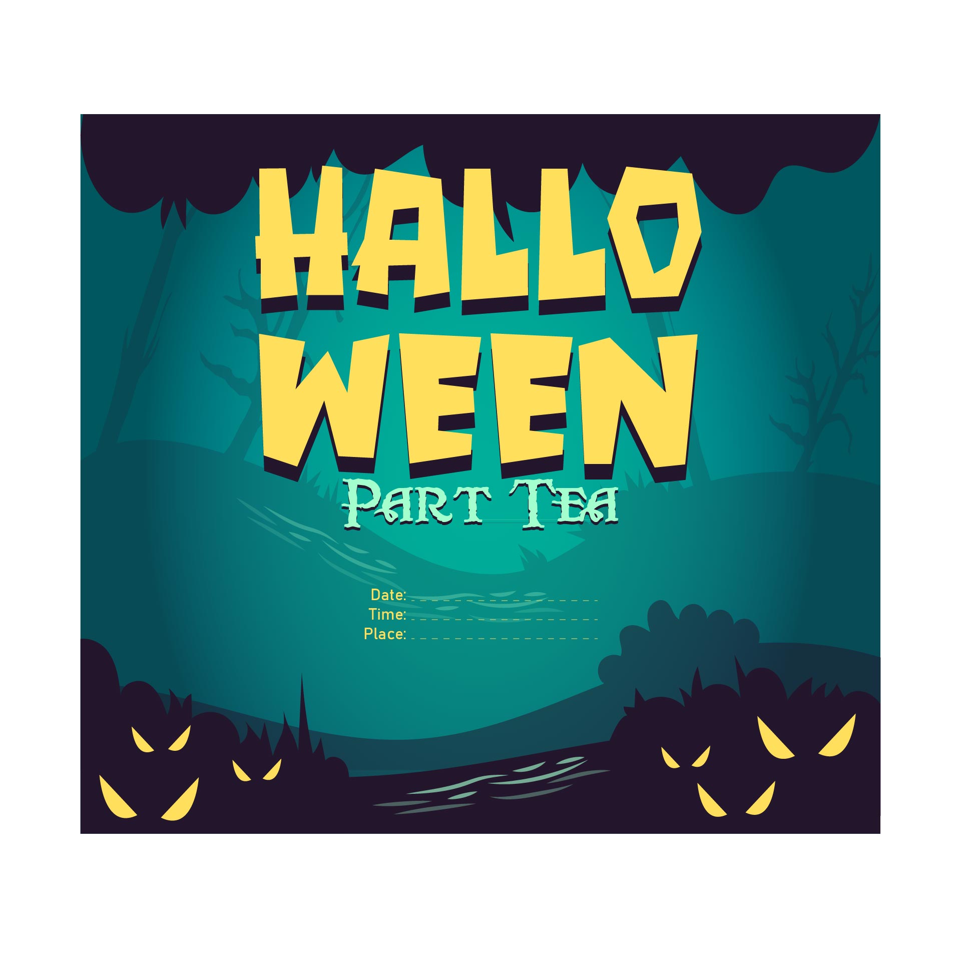 Halloween Party Invitation Printable