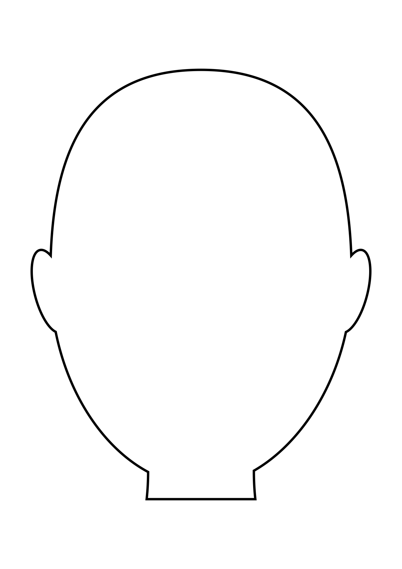 10 Best Head Template Printable PDF For Free At Printablee
