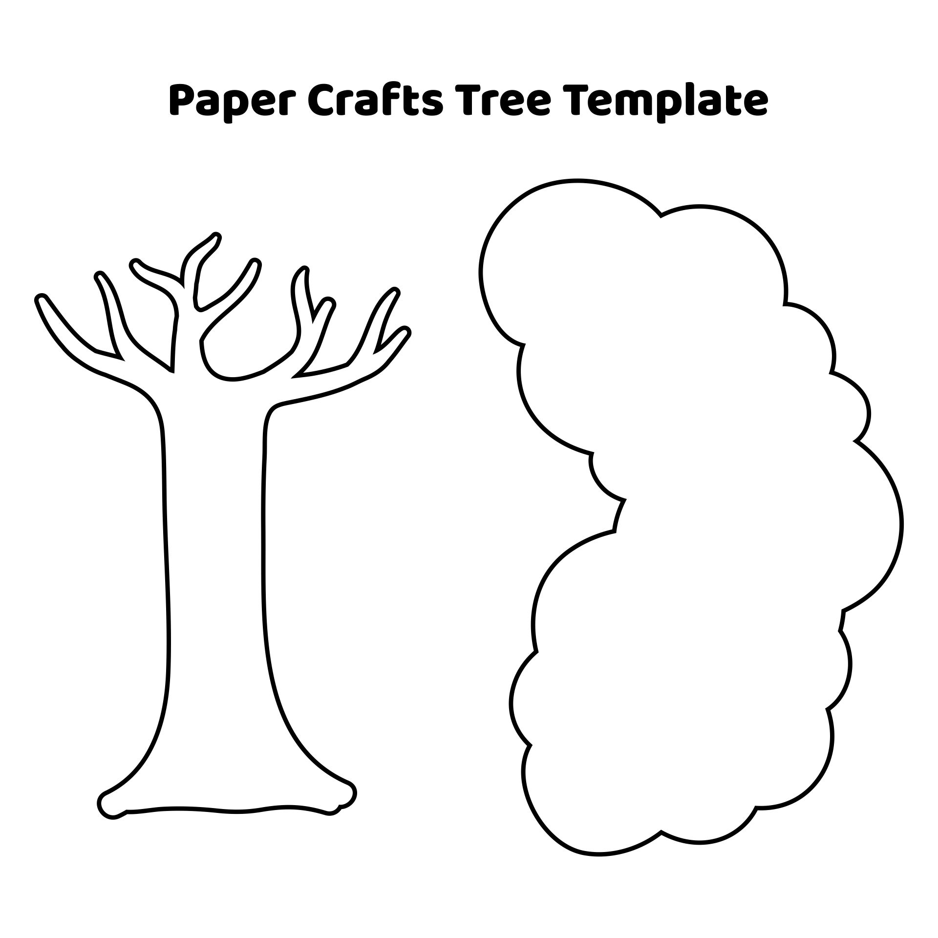 Paper Crafts Tree Template
