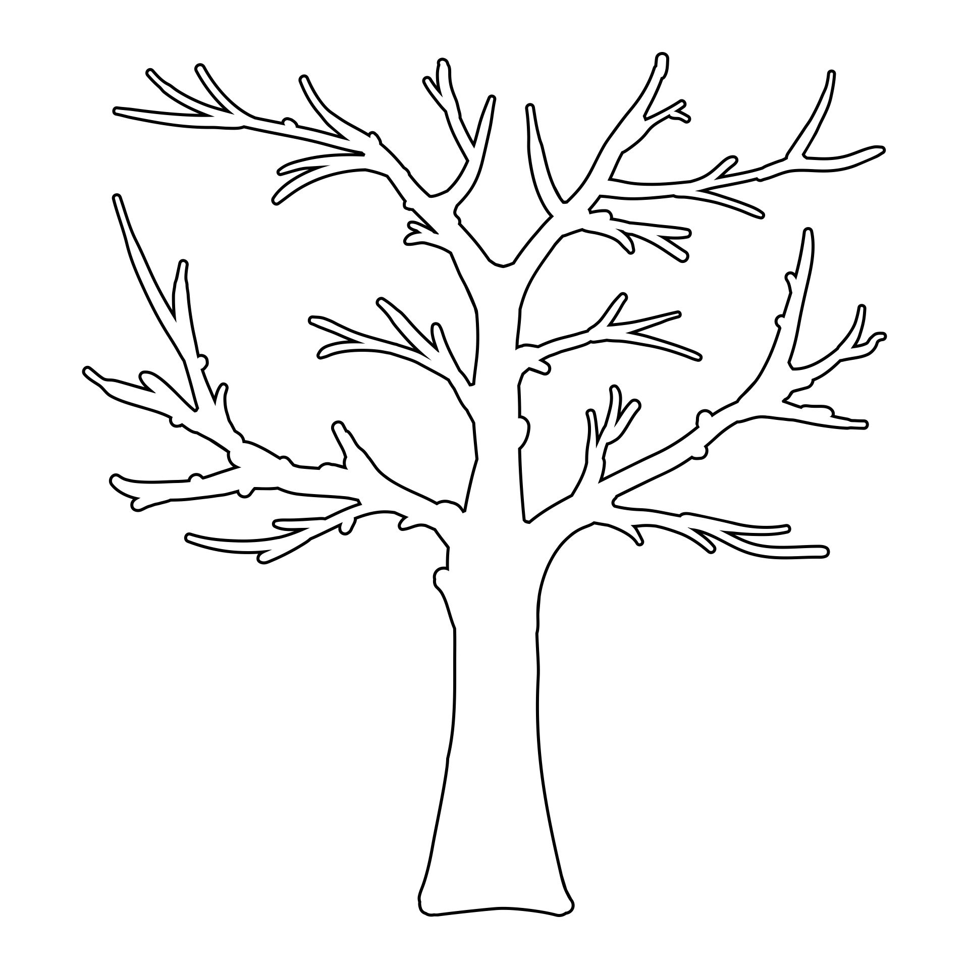 Fall Printable Tree Templates