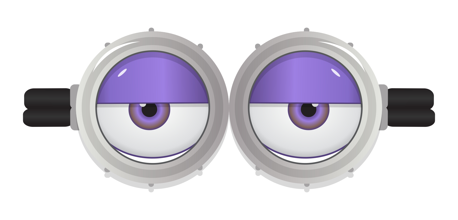 Purple Minion Eyes Printable