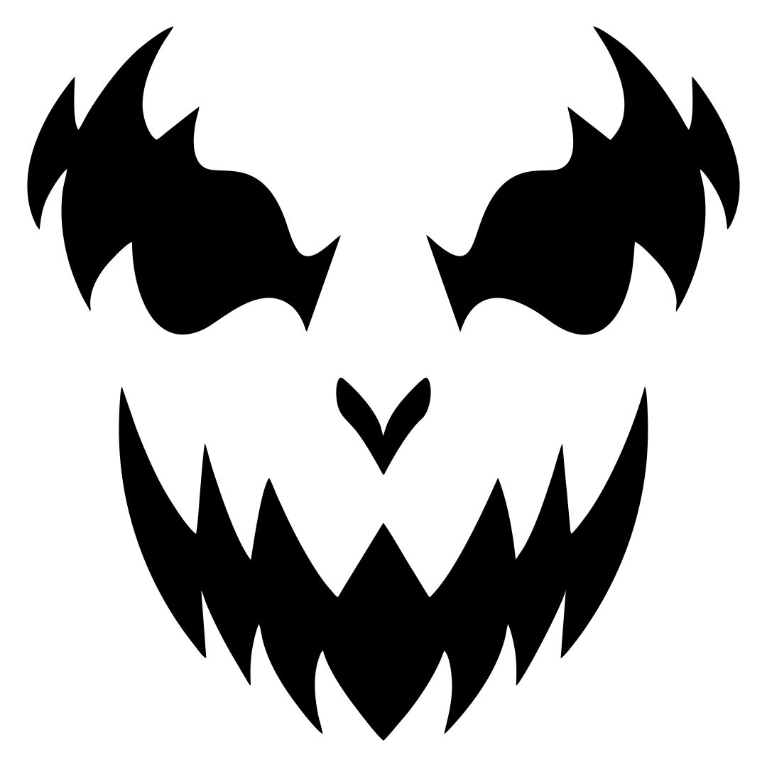 Printable Scary Pumpkin Carving Templates