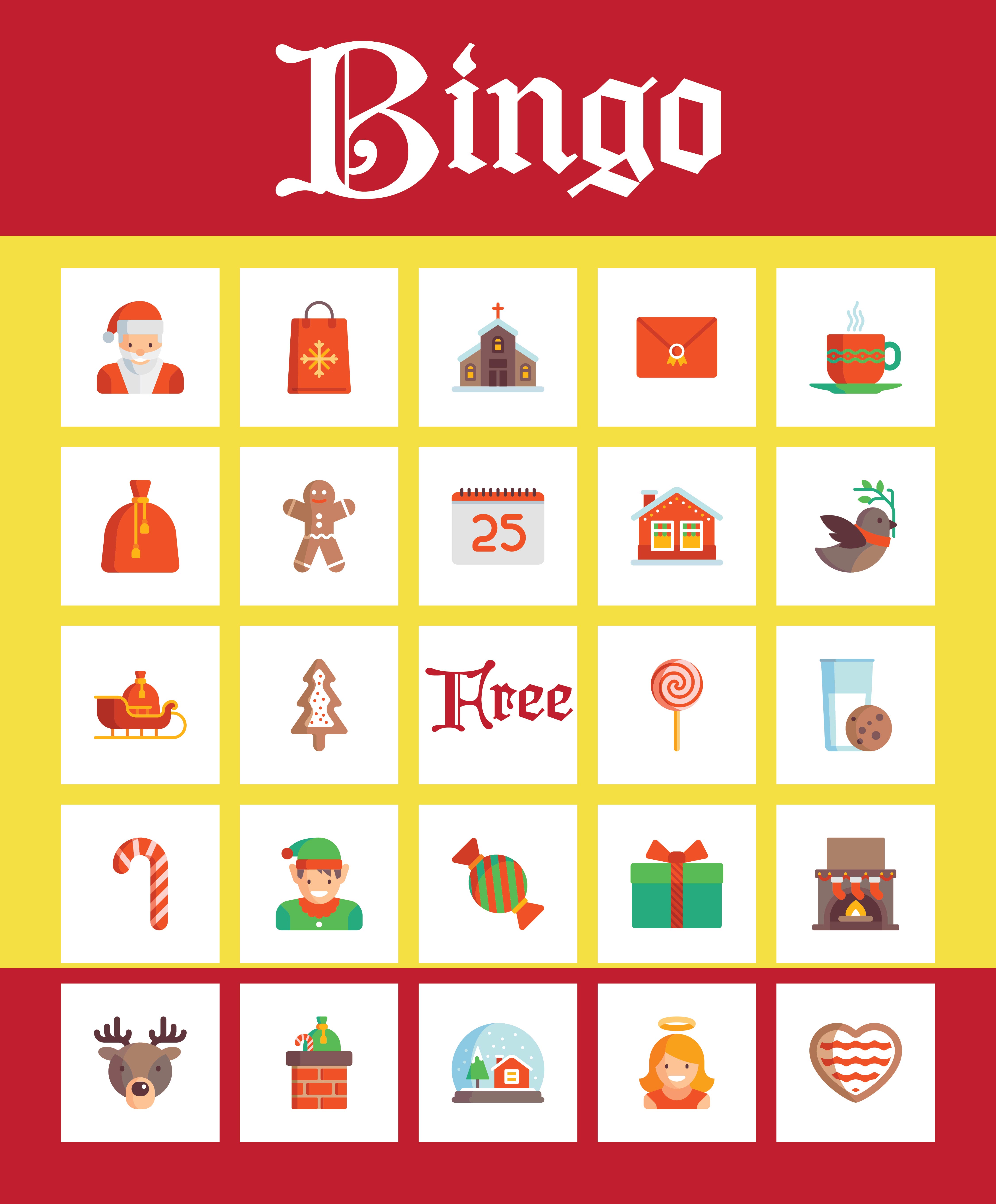 Spanish Christmas Bingo Printable