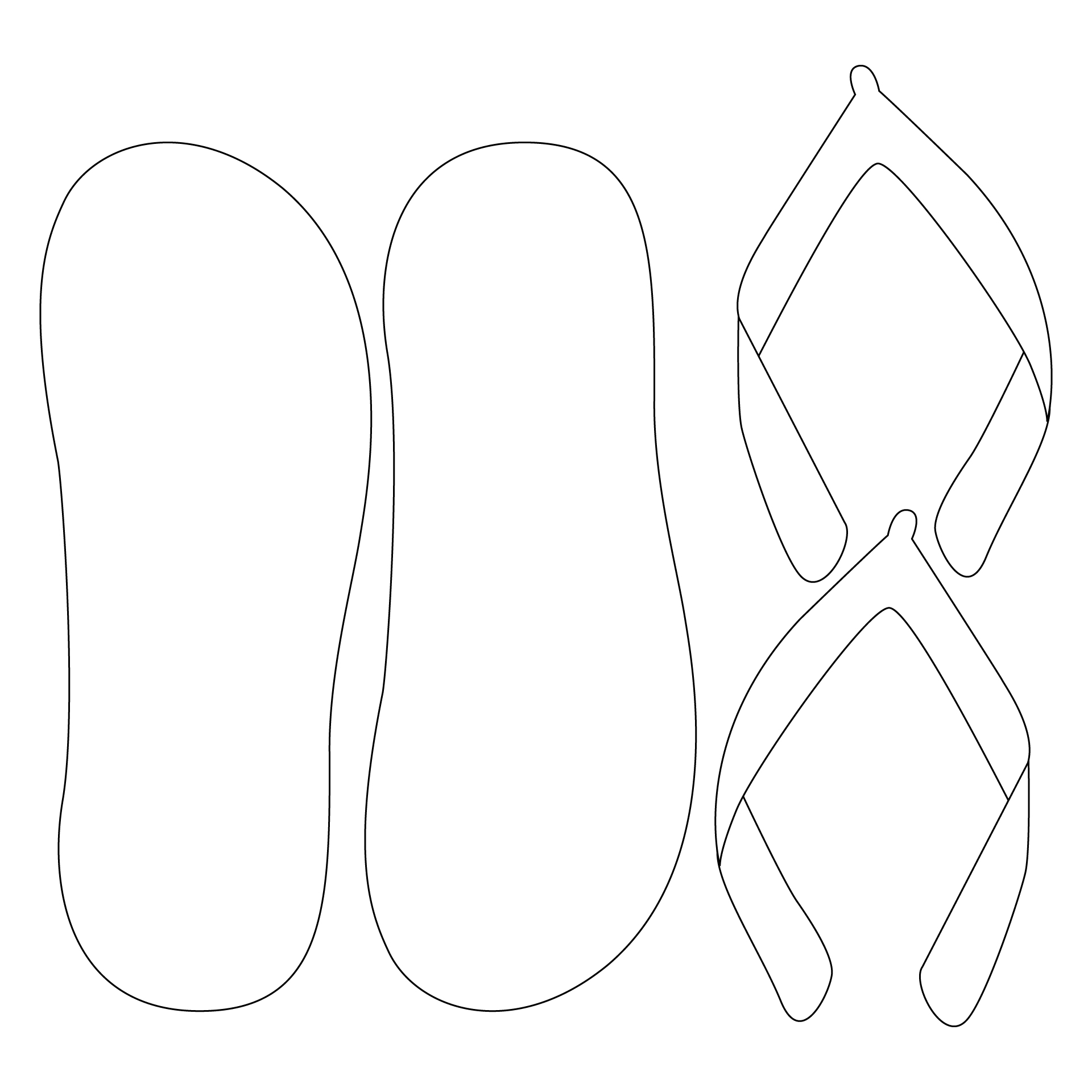 7 Best Flip Flop Pattern Printable PDF For Free At Printablee