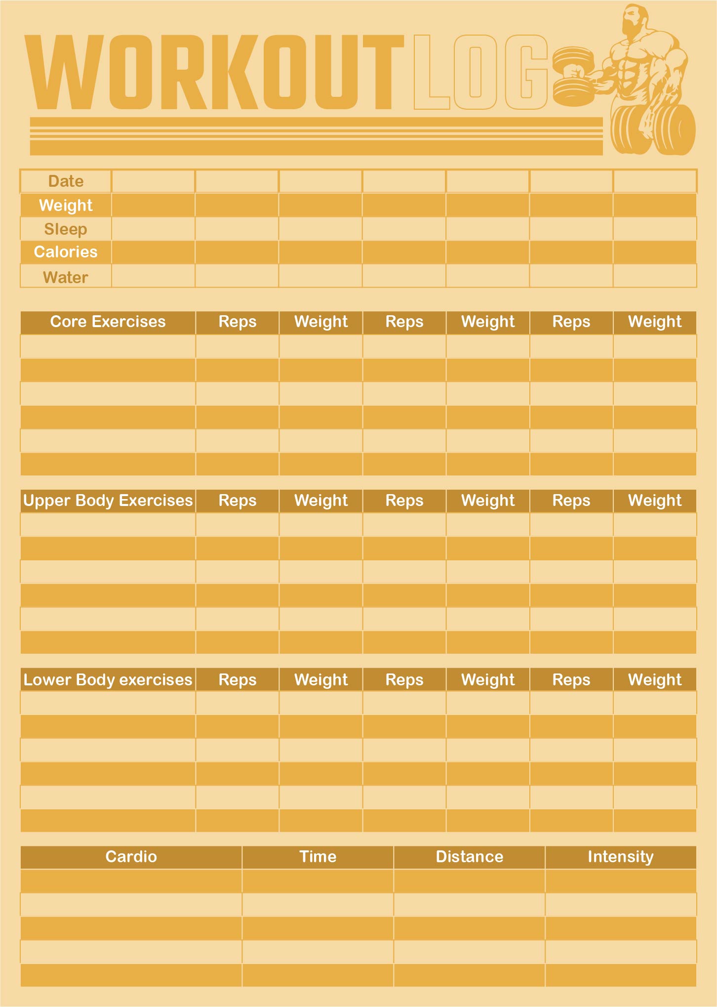 8 Best Monthly Food Journal Printable - printablee.com