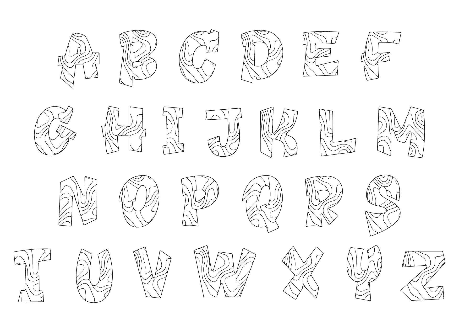 Printable Alphabet Letter Templates