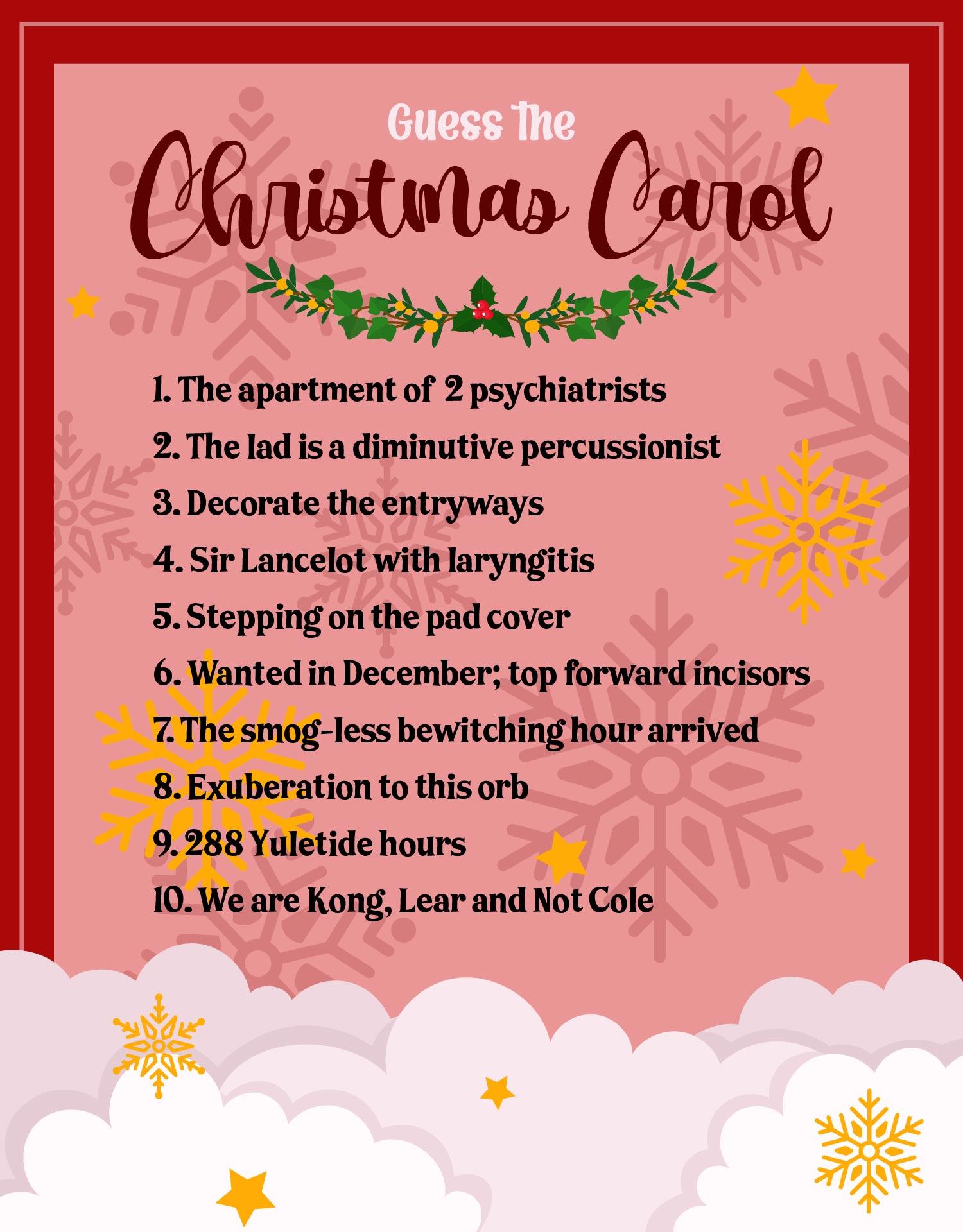 Printable Christmas Carol