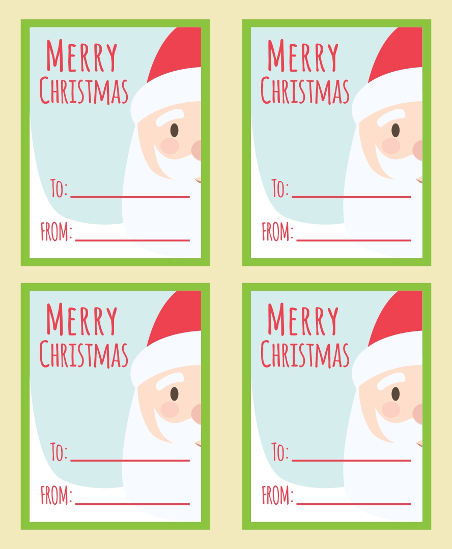  Printable Christmas Gift Basket Tags