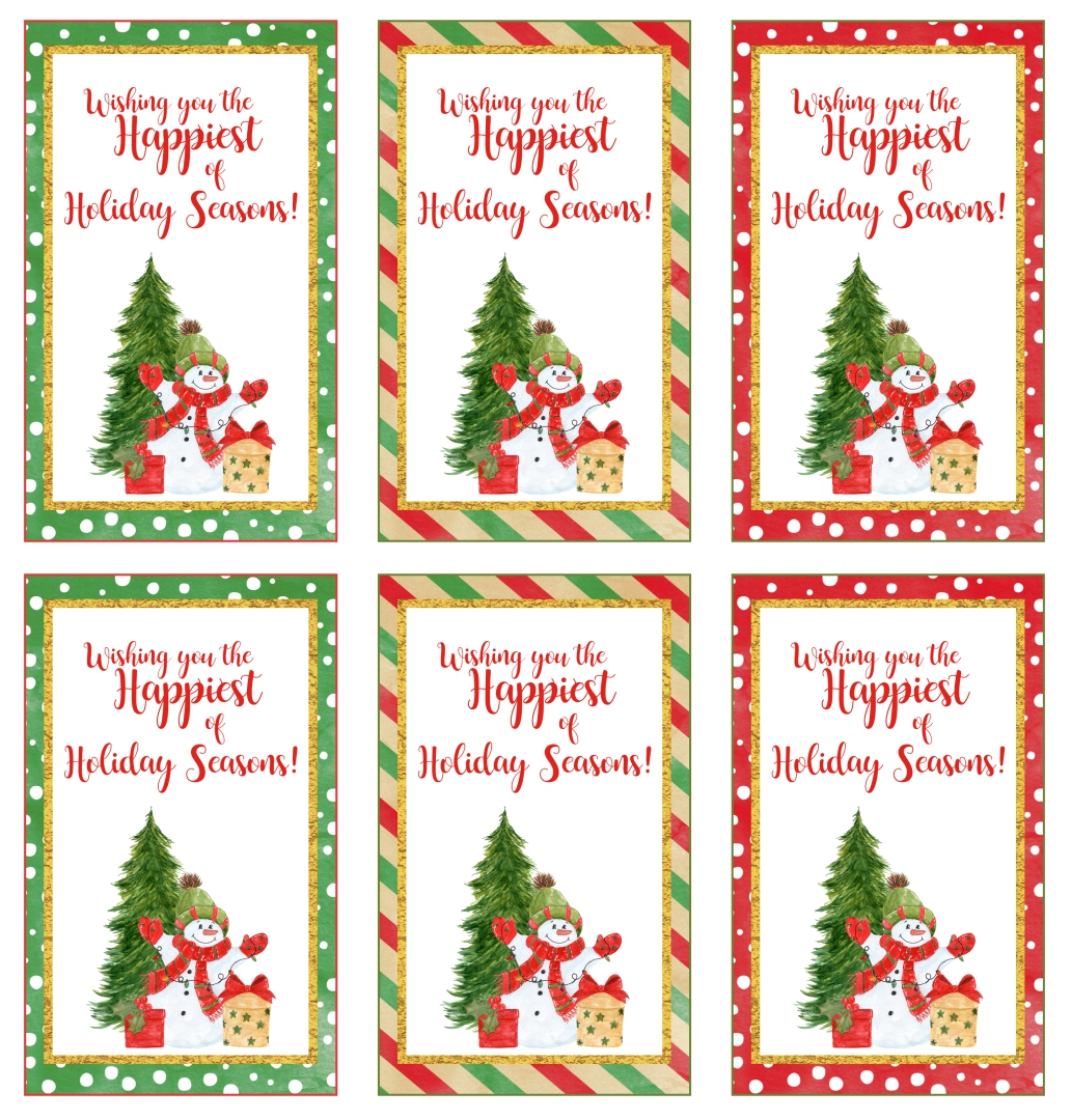 6 Best Free Printable Christmas Gift Basket Tags Printablee