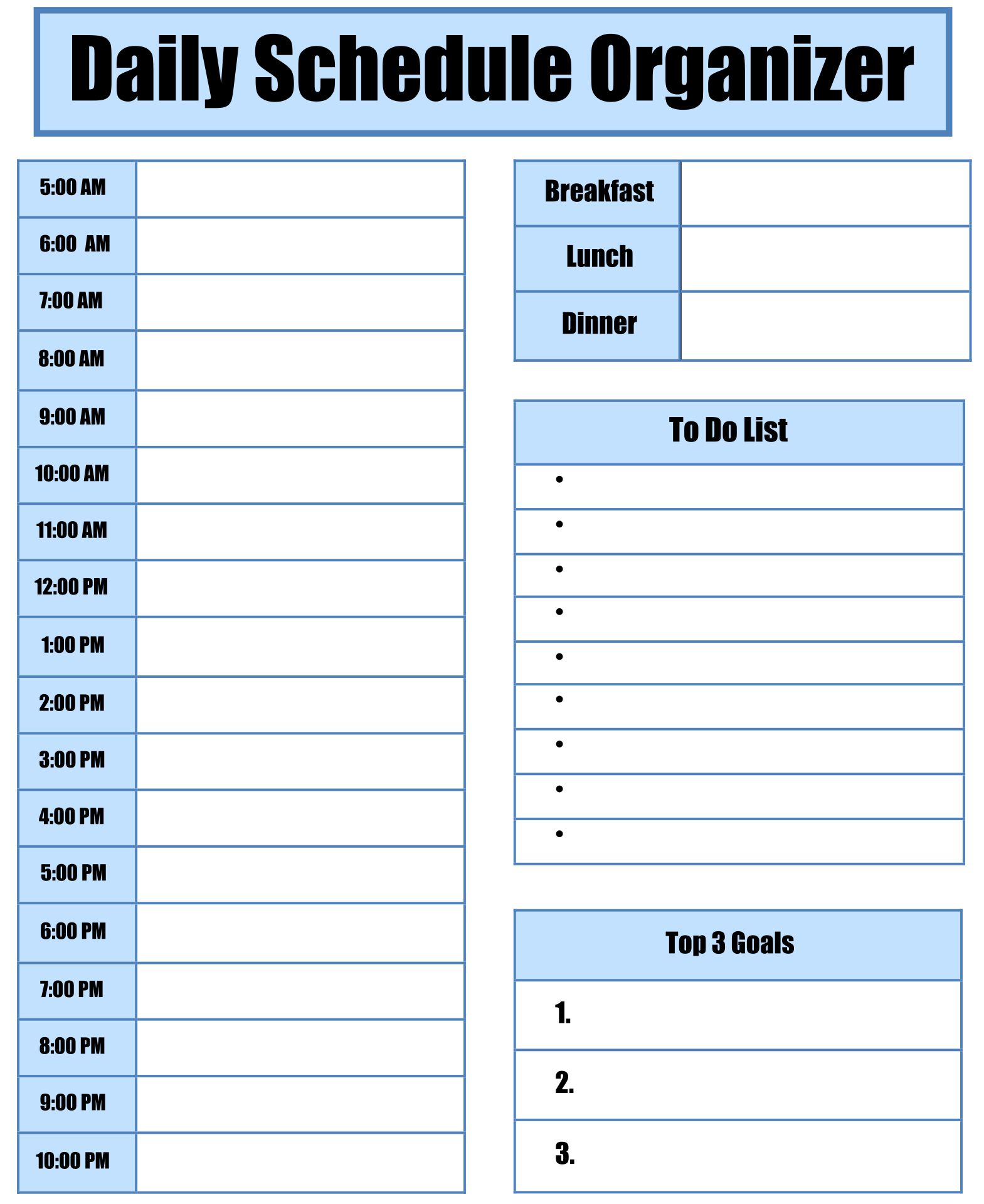  Printable Visual Schedule