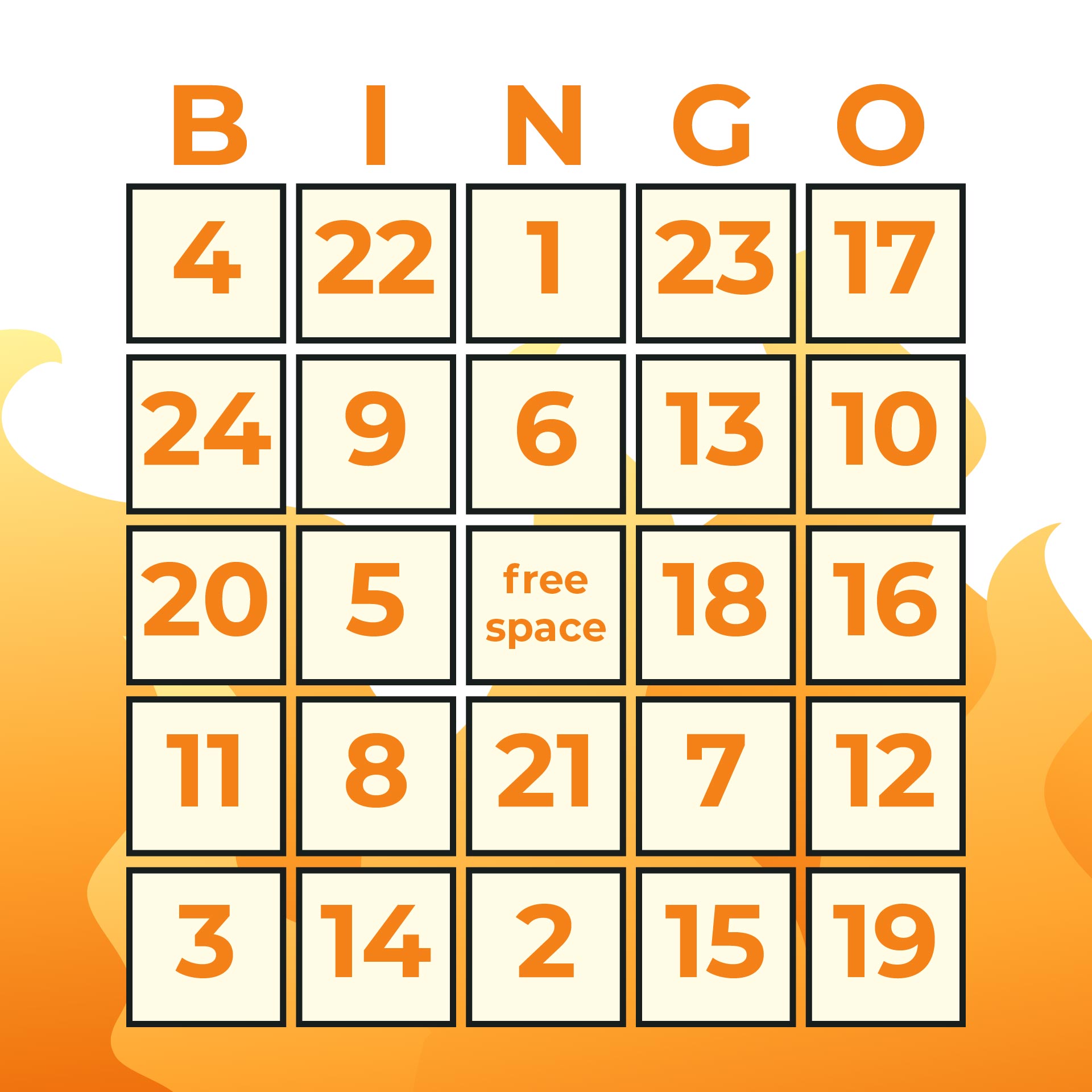 Printable Number Bingo Cards