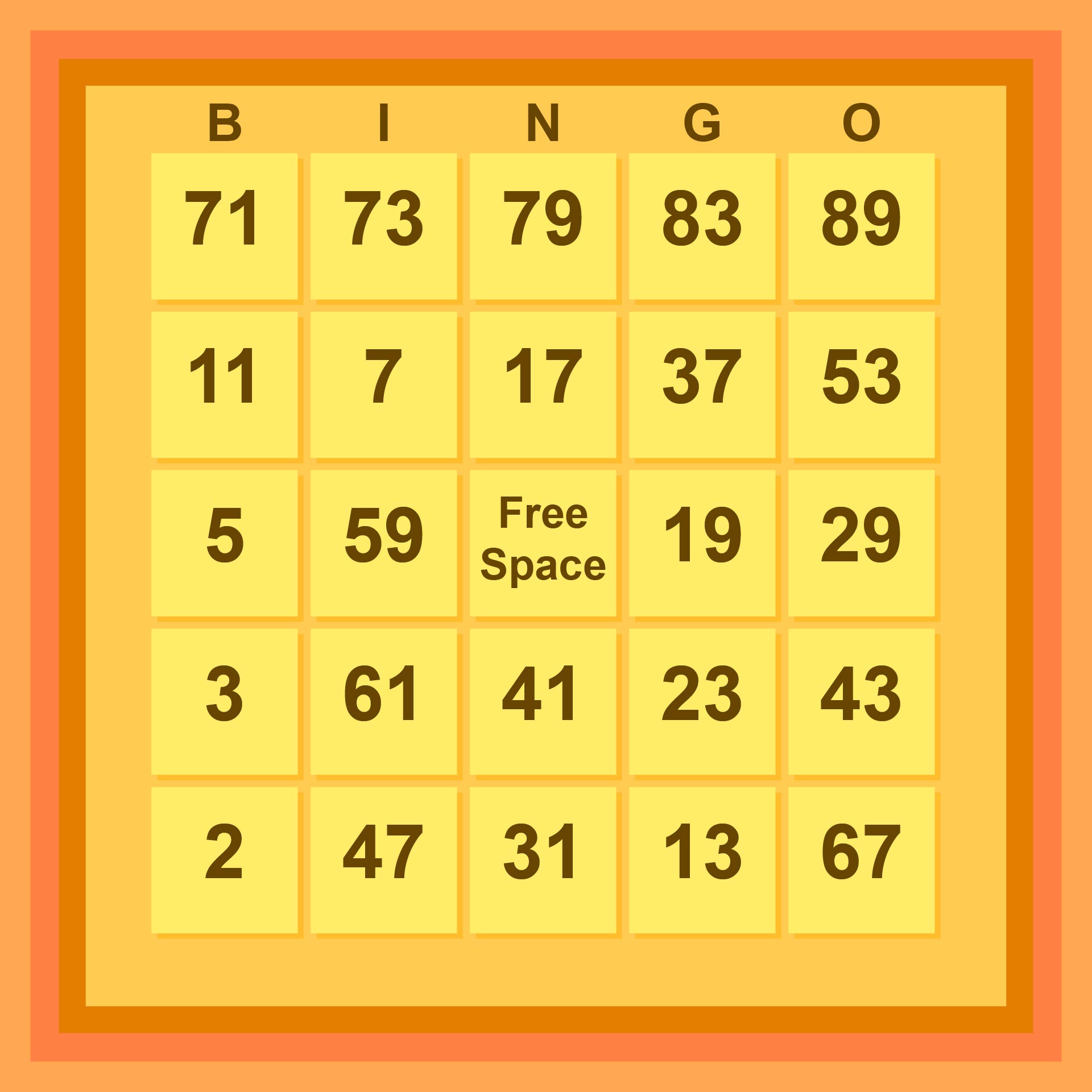 10 Best Free Printable Bingo Numbers Sheet PDF For Free At Printablee