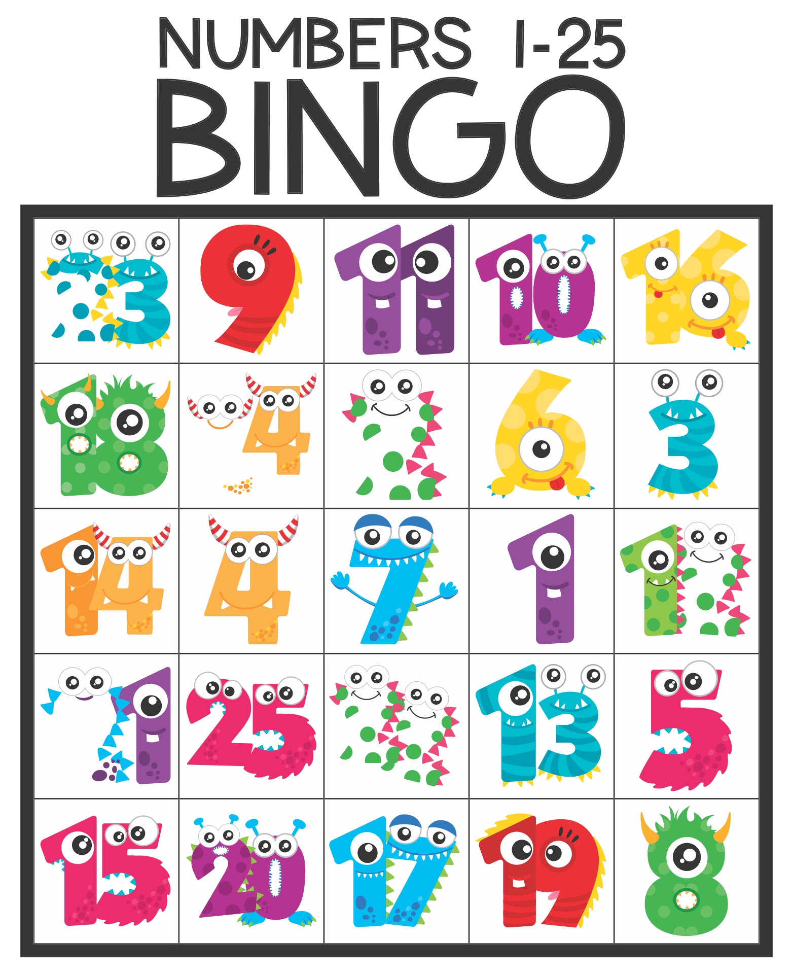 10 Best Printable Bingo Numbers 1 75 Printablee