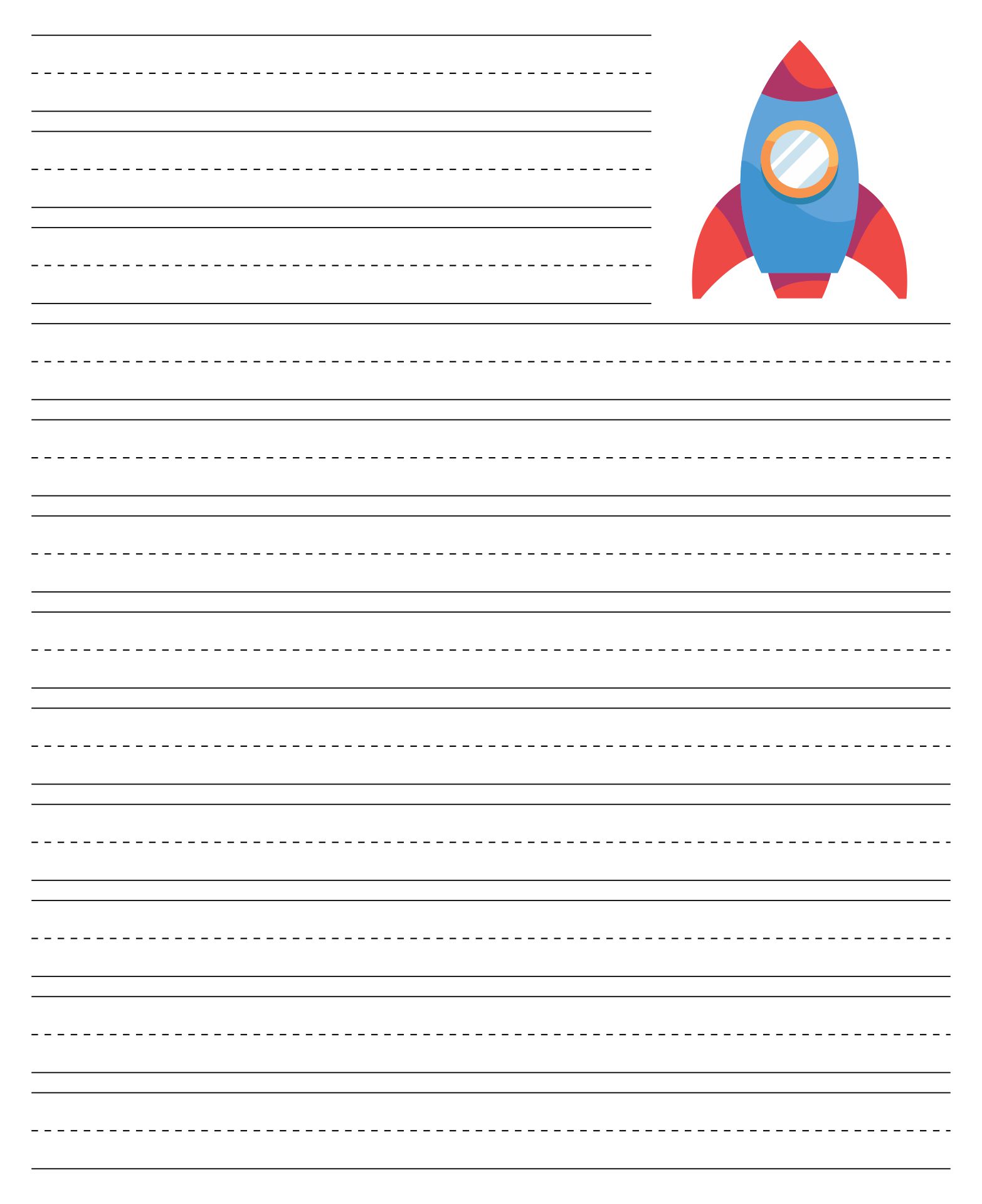 10 Best Printable Primary Writing Paper Template