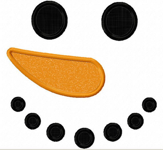 Printable Snowman Face Pattern