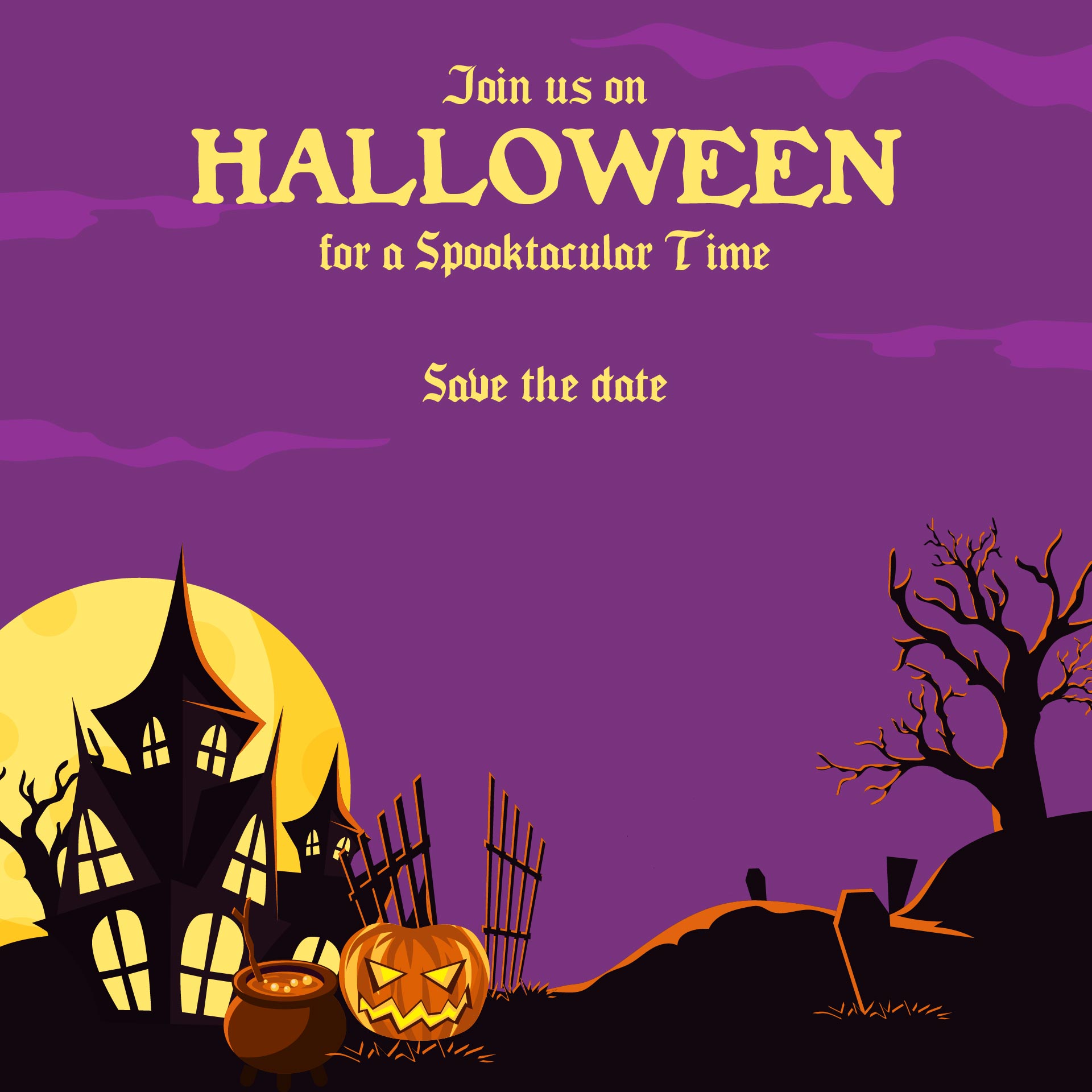 15 Best Scary Halloween Invitation Templates Printable Free 
