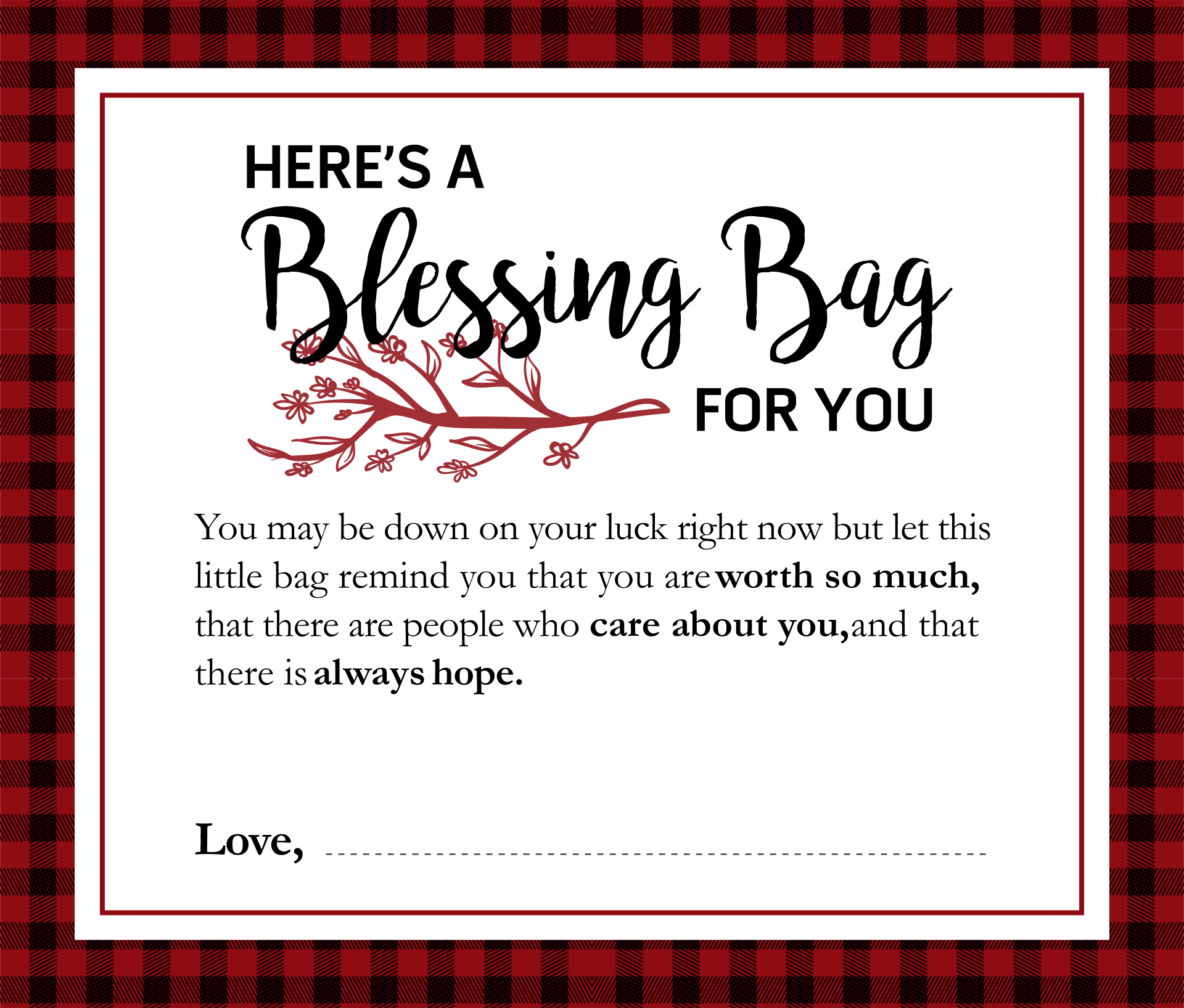 Free Printable Baby Blessing Cards