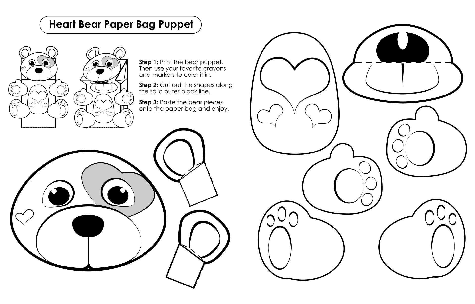 Cut Out Printable Craft Templates