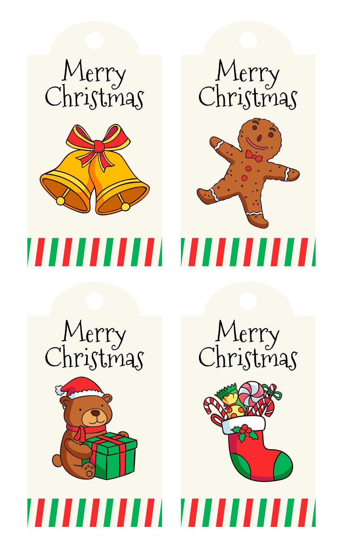 6 Best Free Printable Gift Tags Merry Christmas
