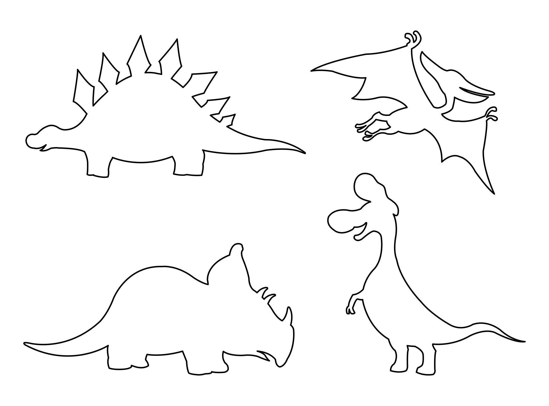 Pattern Dinosaur Template