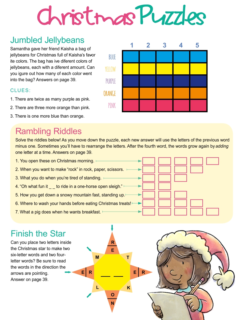 8 Best Christmas Brain Teasers Printable - printablee.com