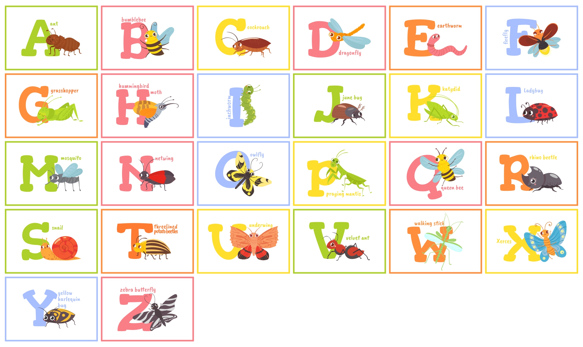 Printable Alphabet Wall Posters