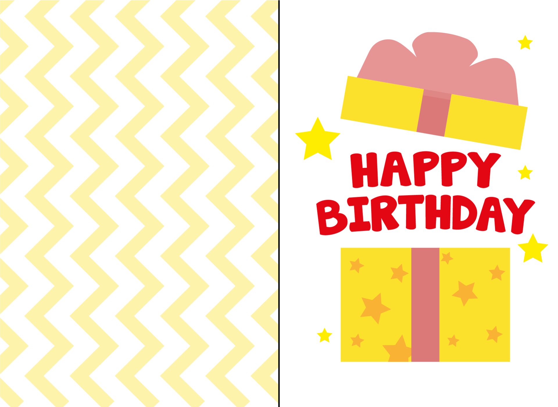 Free Foldable Printable Birthday Cards