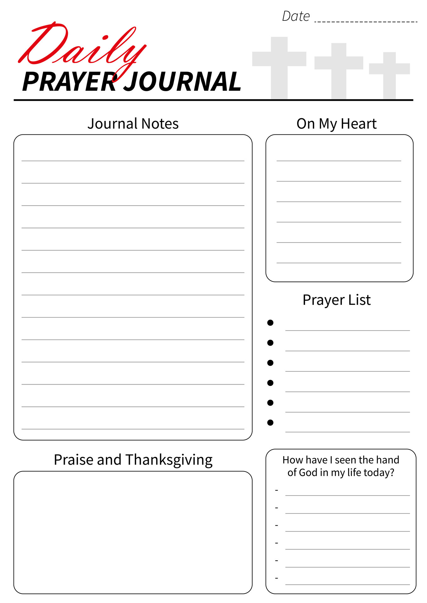10 Best Printable Prayer Sheets Free Templates Printablee