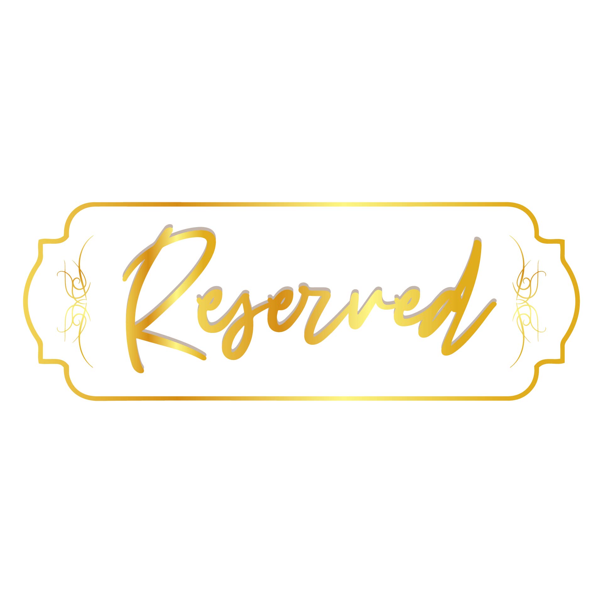 Printable Reserved Sign Template