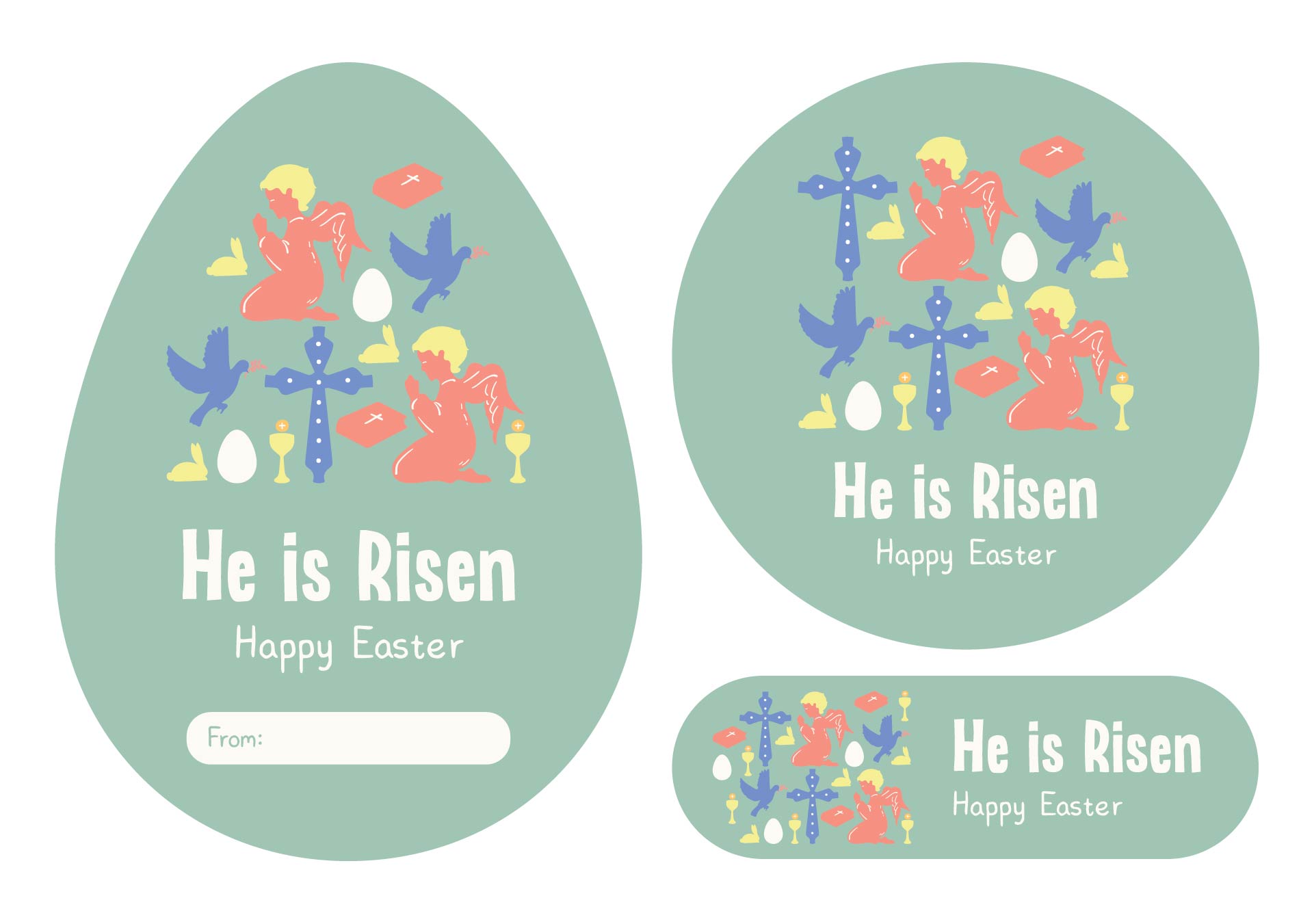 Religious Easter Printable Tags