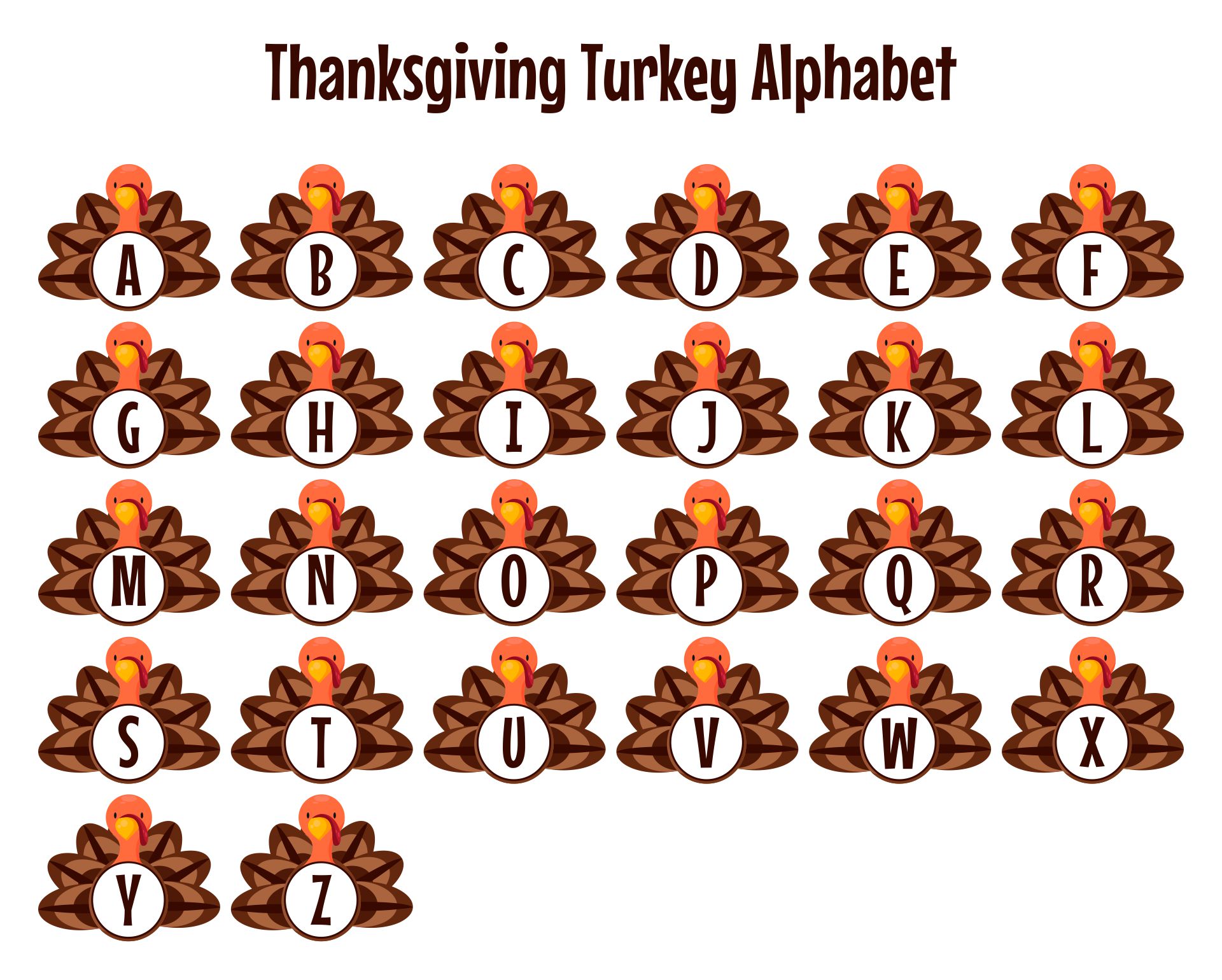 10 Best Preschool Printable Thanksgiving Turkeys Pdf For Free At Printablee