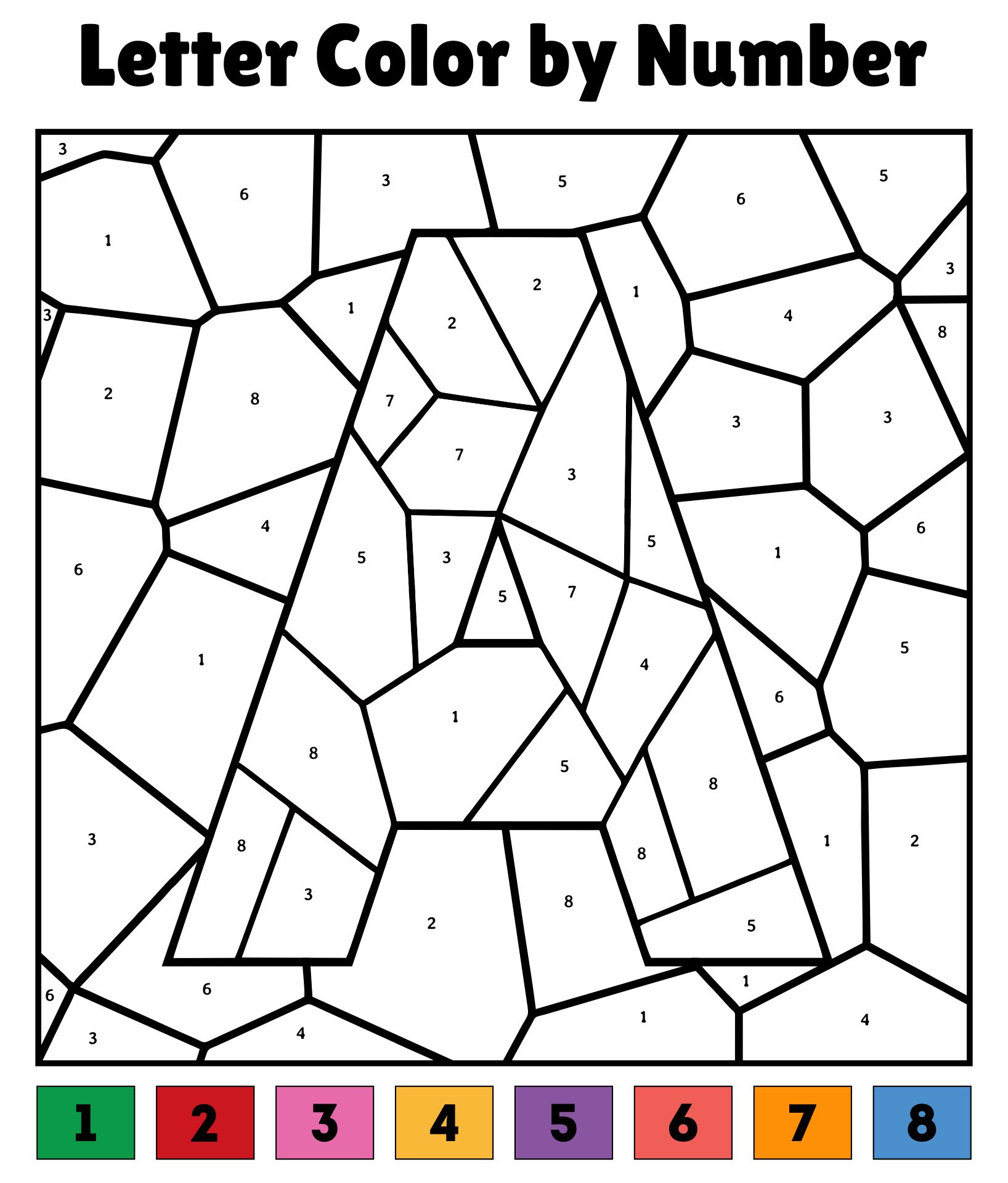 Printable Color by Number Pages