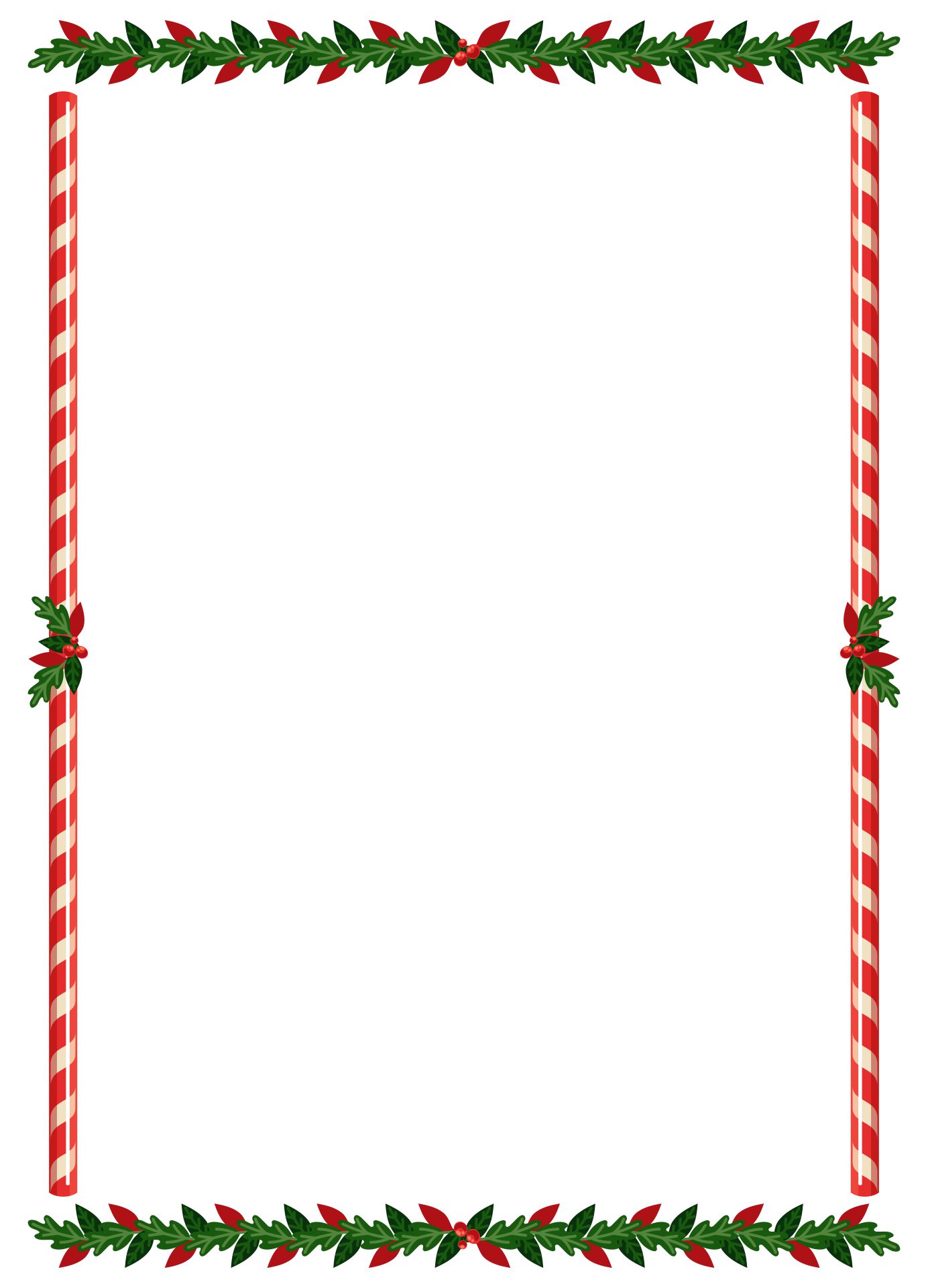Printable Christmas Borders Clip Art