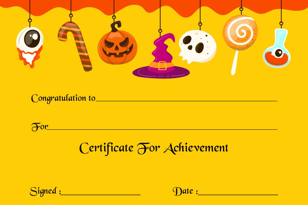 Halloween Awards Printable