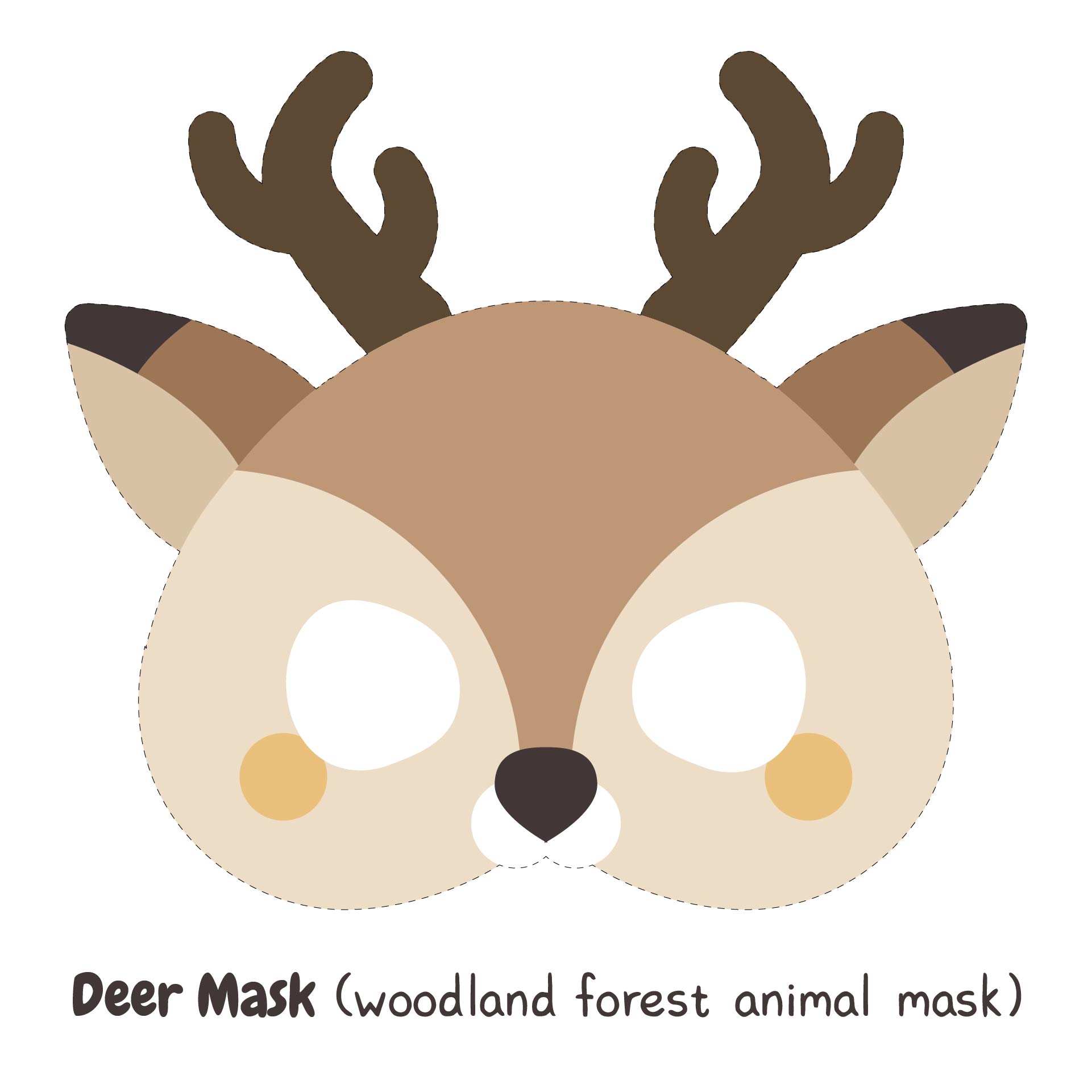Woodland Forest Animal Mask Printables